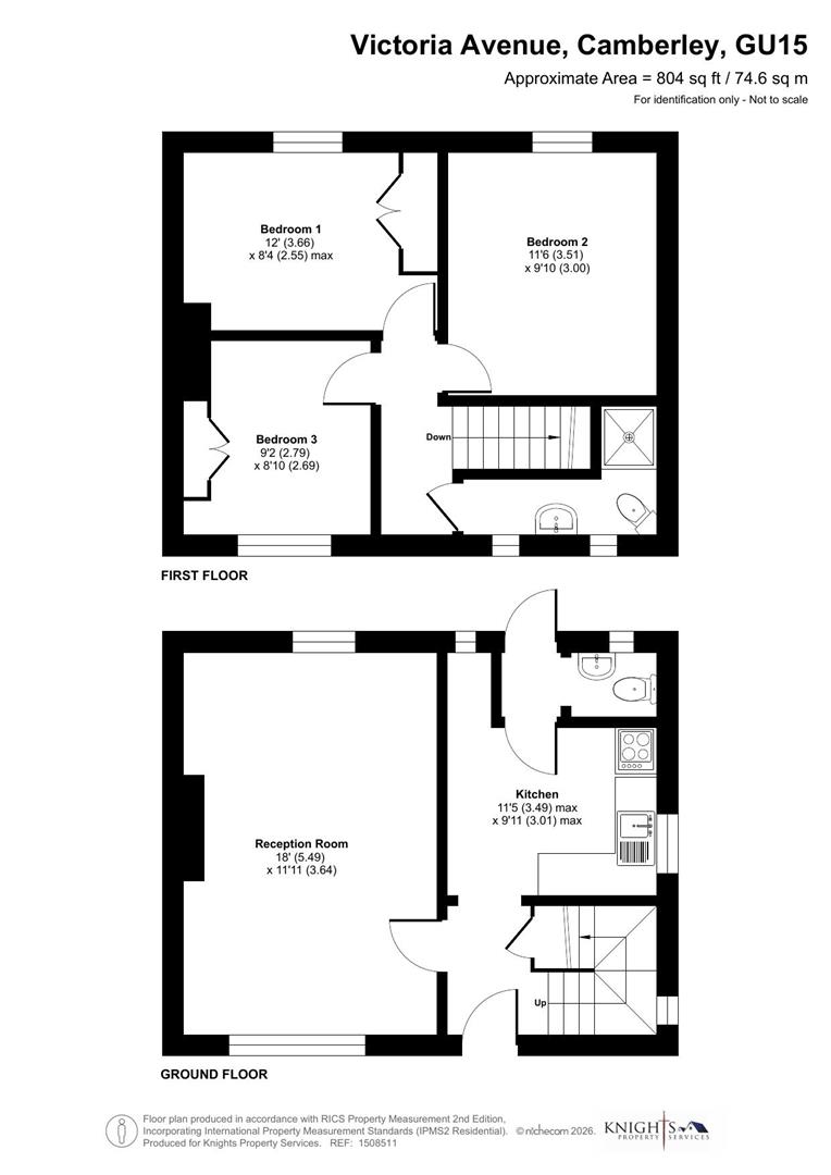 78, Victoria Avenue, Camberley floorplan