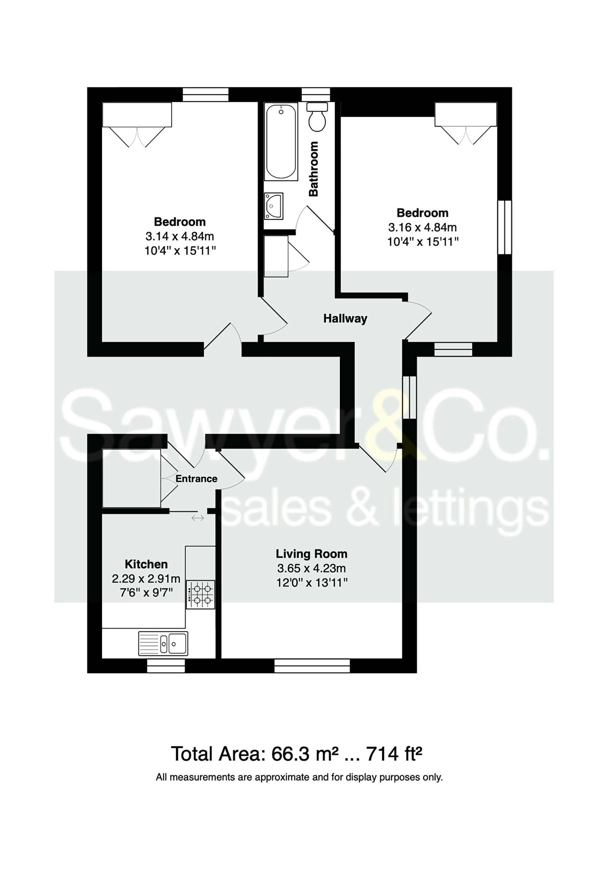 Flat 6, 9 Eaton Road, Hove floorplan