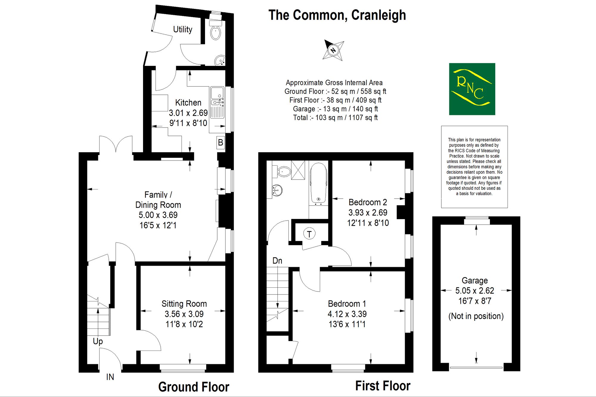 Maple Leaf Cottage The Common, Cranleigh floorplan