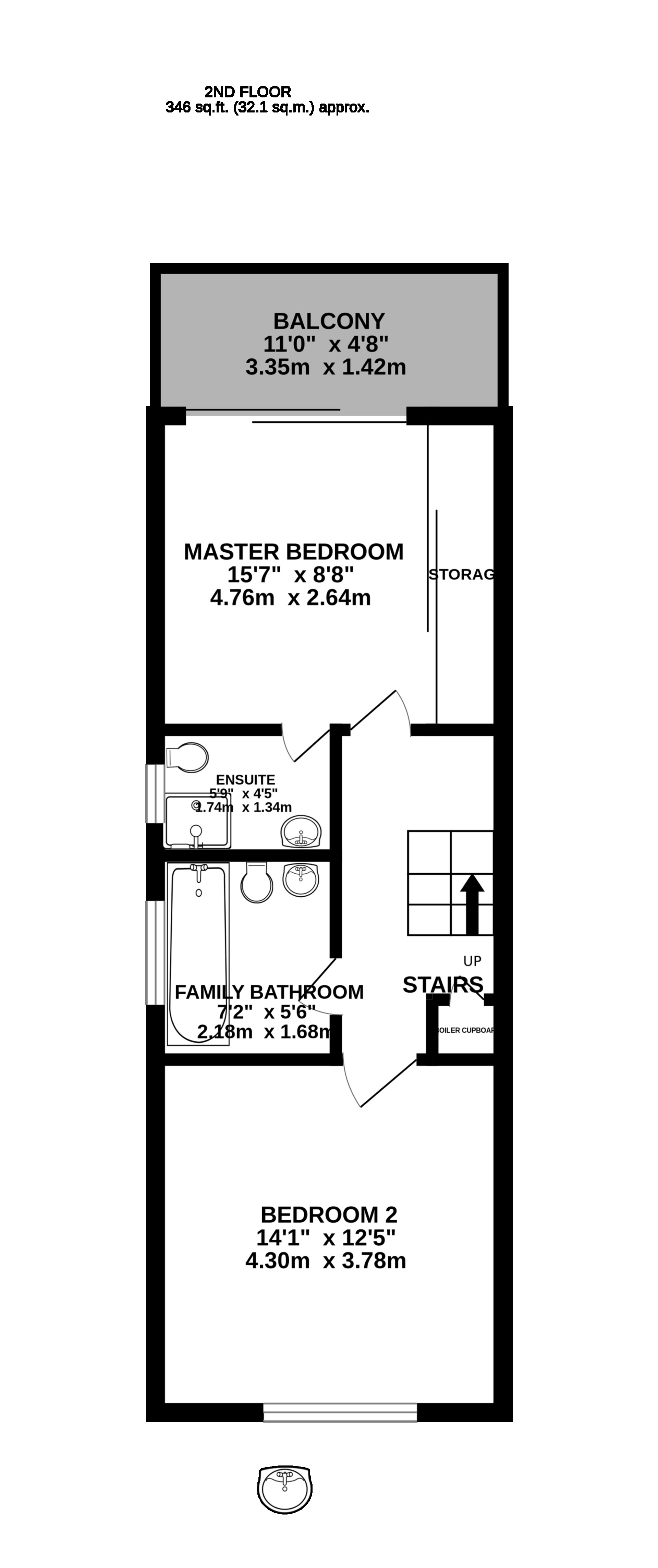 1,Marine Gardens, Ramsey floorplan