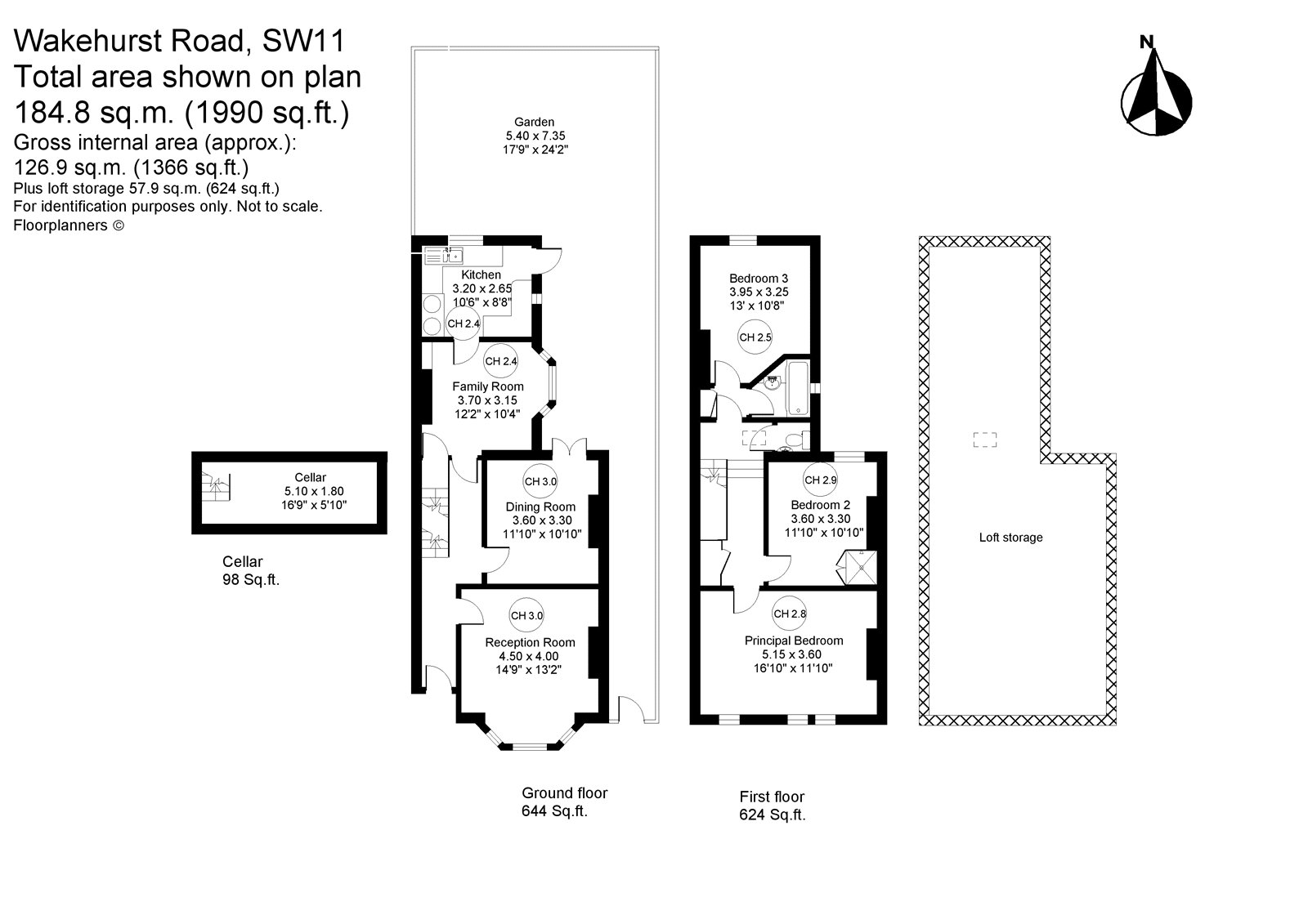 71, Wakehurst Road, London floorplan