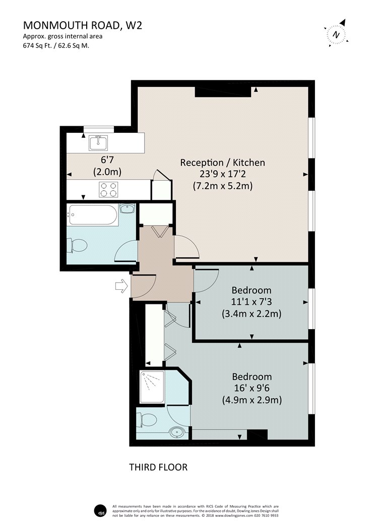 2 Bedrooms Flat for sale in Monmouth Road, London W2