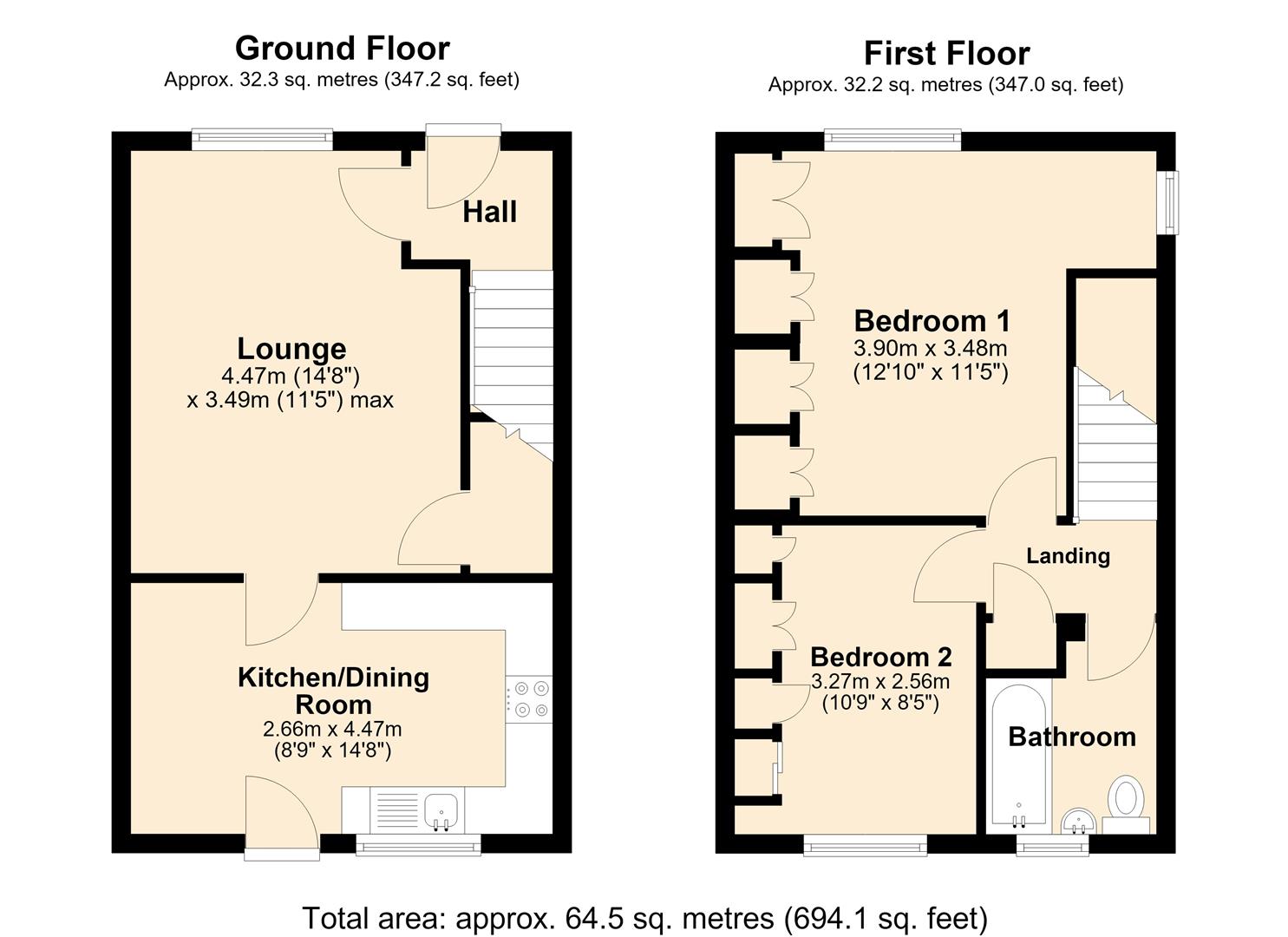 22, The Ridings, Hull floorplan