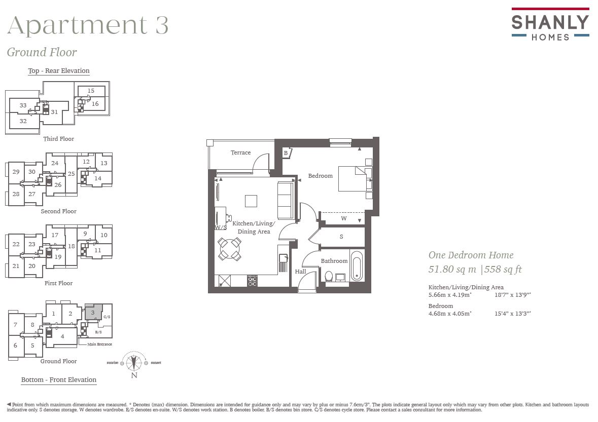 Oaklands House, 2 Littleworth Road, Esher KT10, 1 bedroom flat for sale