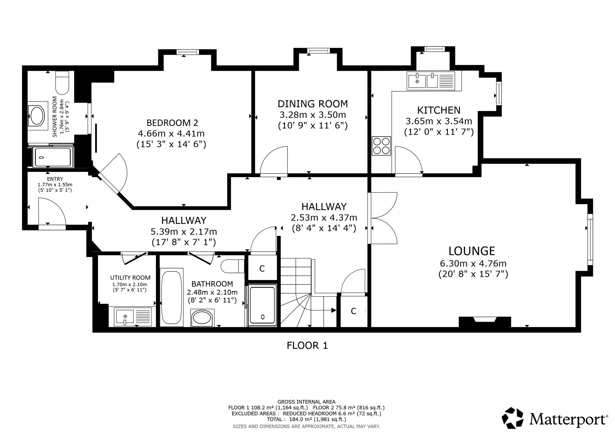 Flat 5, 16 Millig Street, Helensburgh floorplan