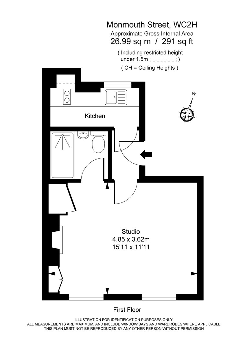 0 Bedrooms Studio to rent in Monmouth Street, Covent Garden WC2H