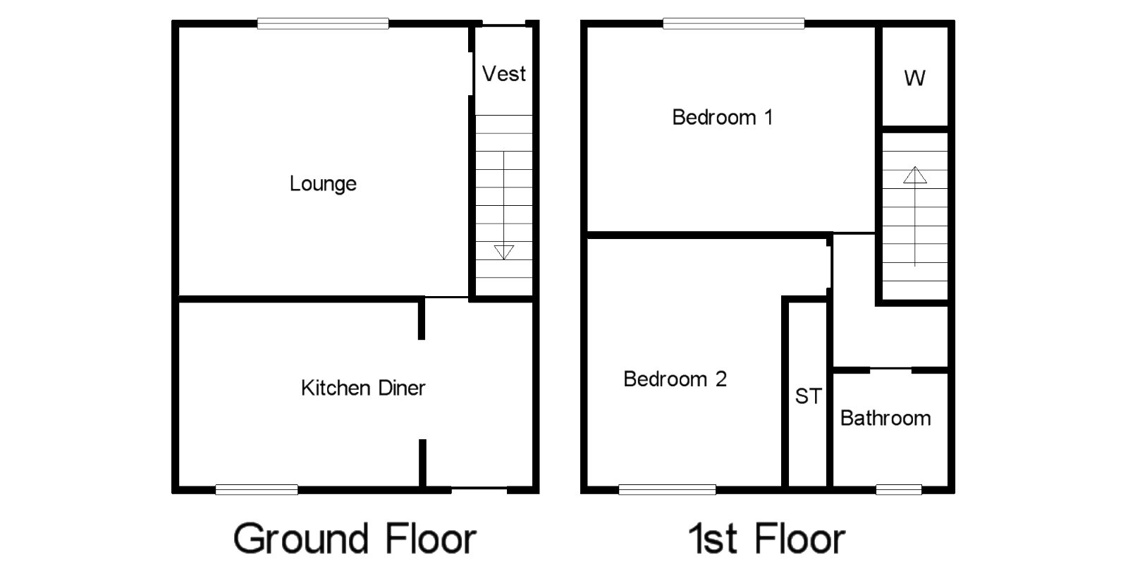 2 Bedrooms Terraced house for sale in Antrim Lane, Larkhall, South Lanarkshire ML9