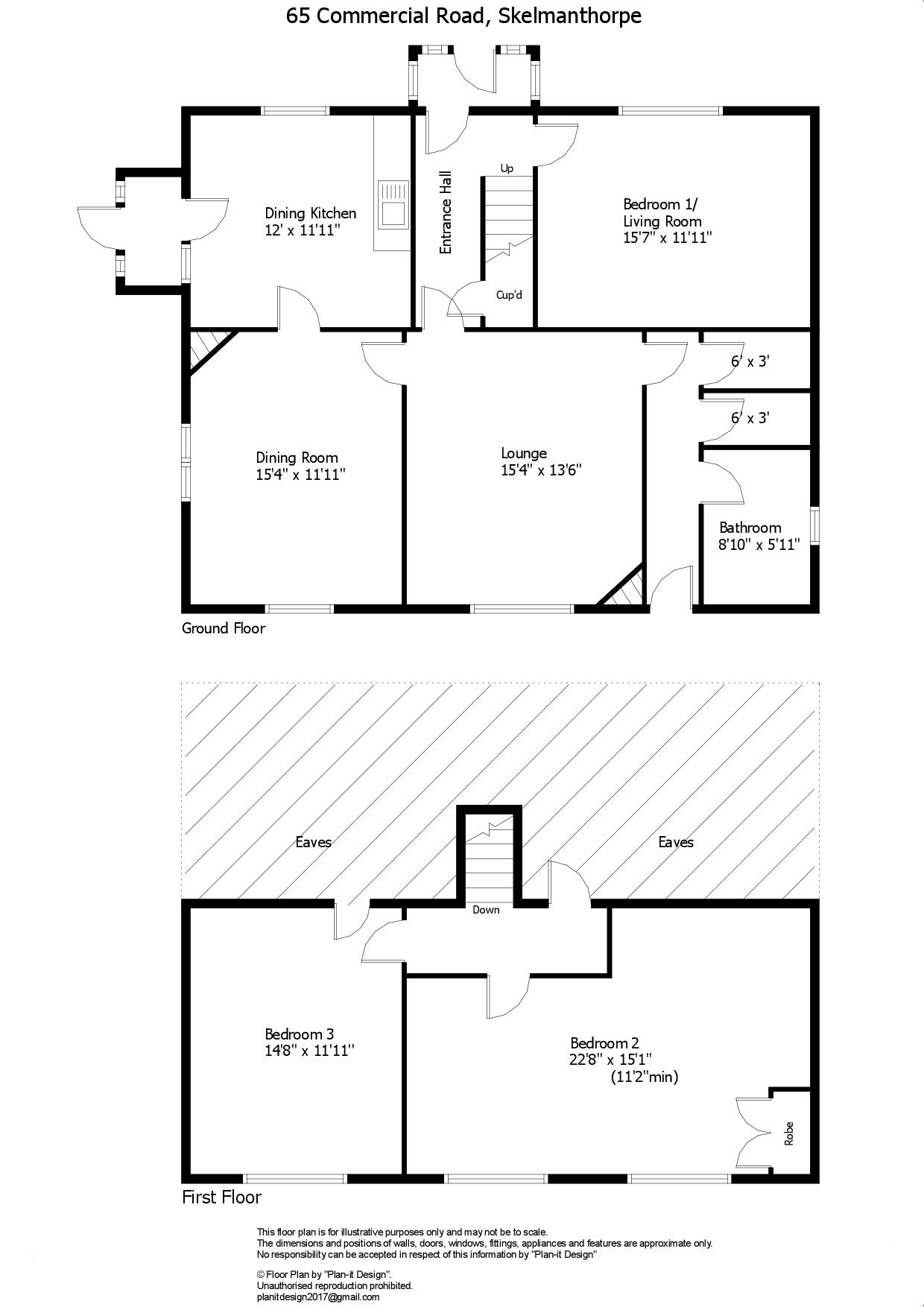 65, Commercial Road, Huddersfield floorplan