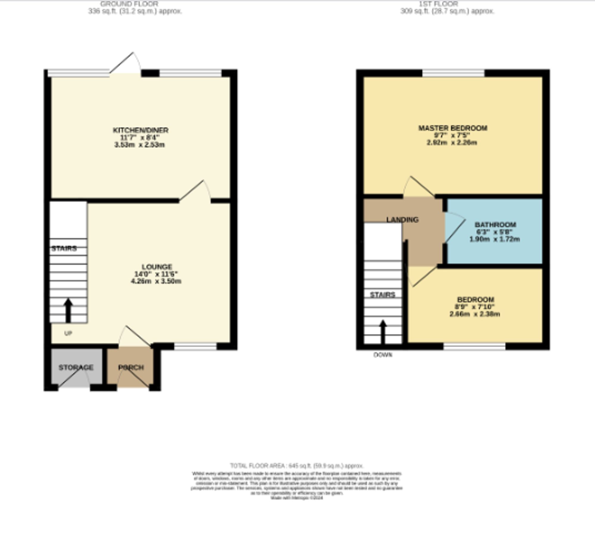 109 New Lane, Bolton floorplan