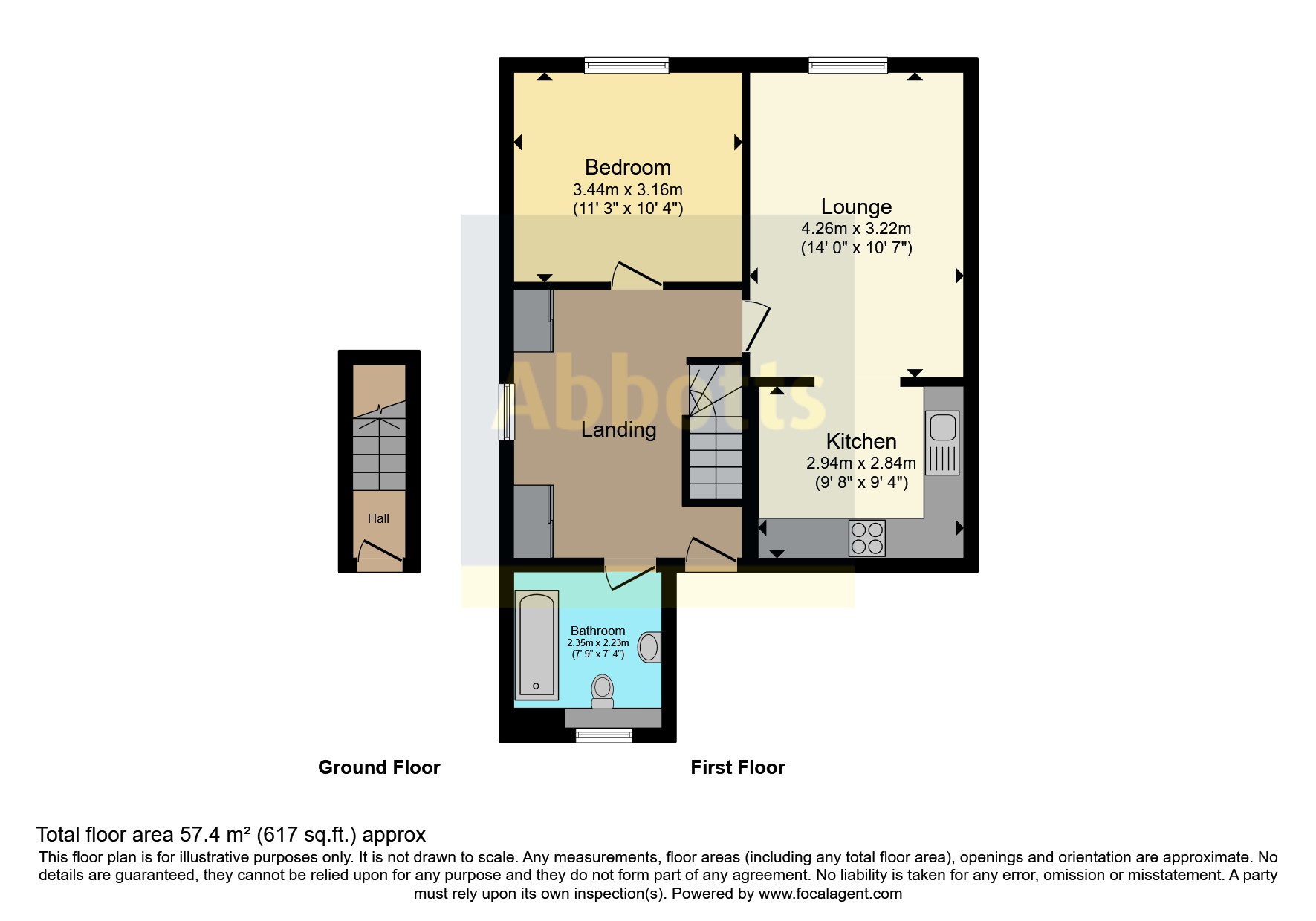 Flat 3, 28-30,, Third Avenue, Essex floorplan