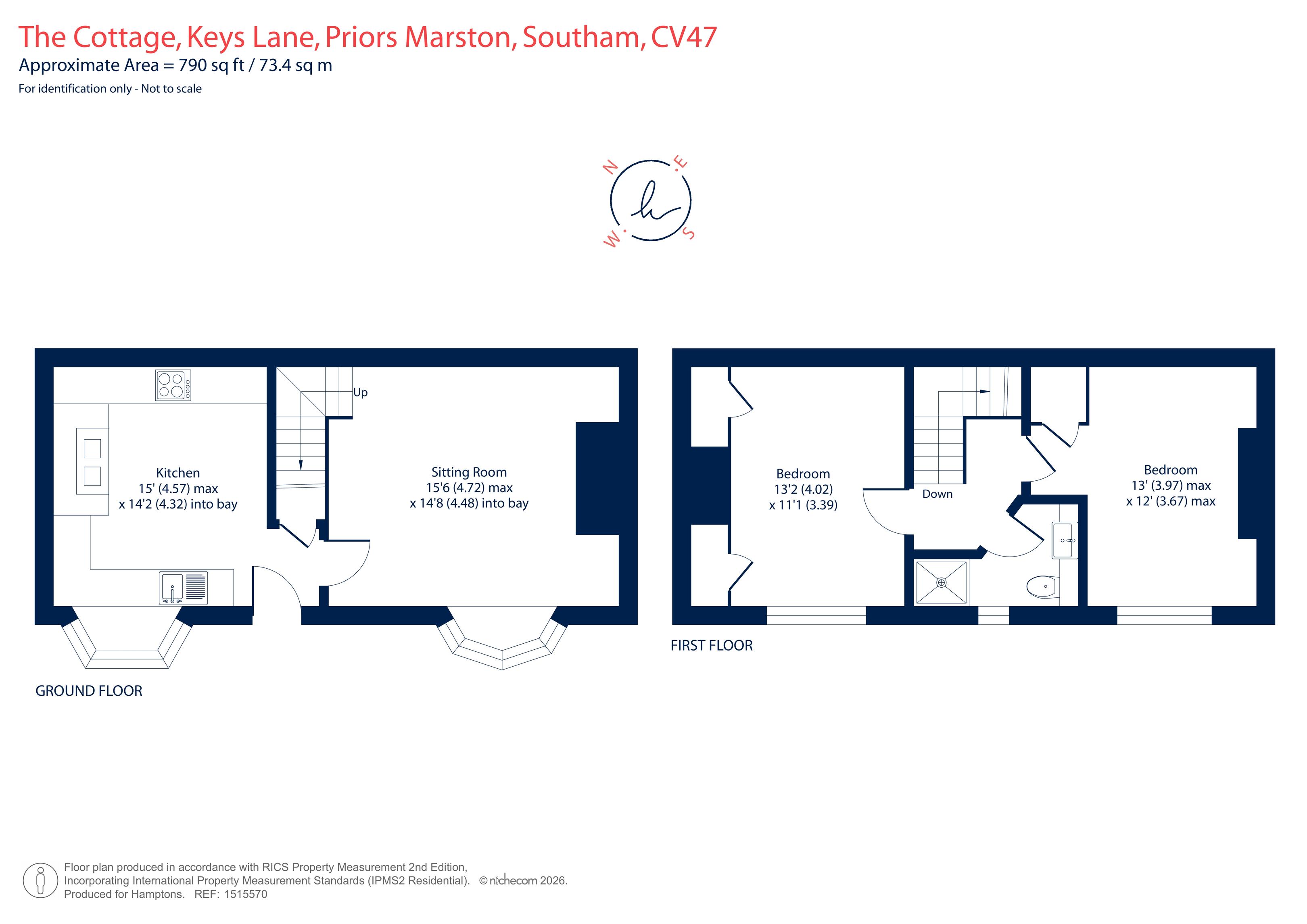 The Cottage, Keys Lane, Priors Marston floorplan
