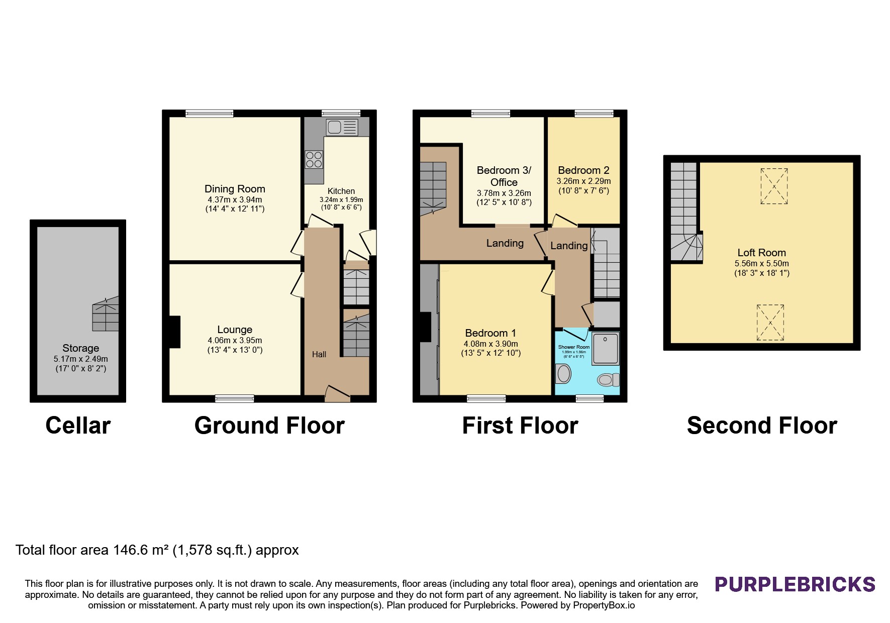 63, Grains Road, Oldham floorplan