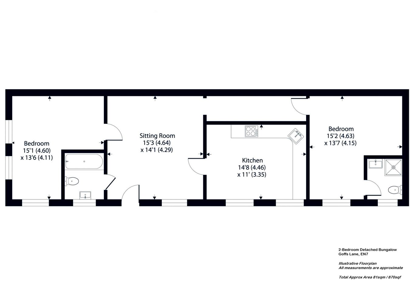 Cottonwood Barn, Goffs Lane, Goffs Oak floorplan