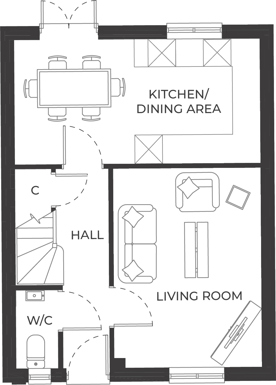 46 The Langrick,,, Diss Road, Botesdale floorplan
