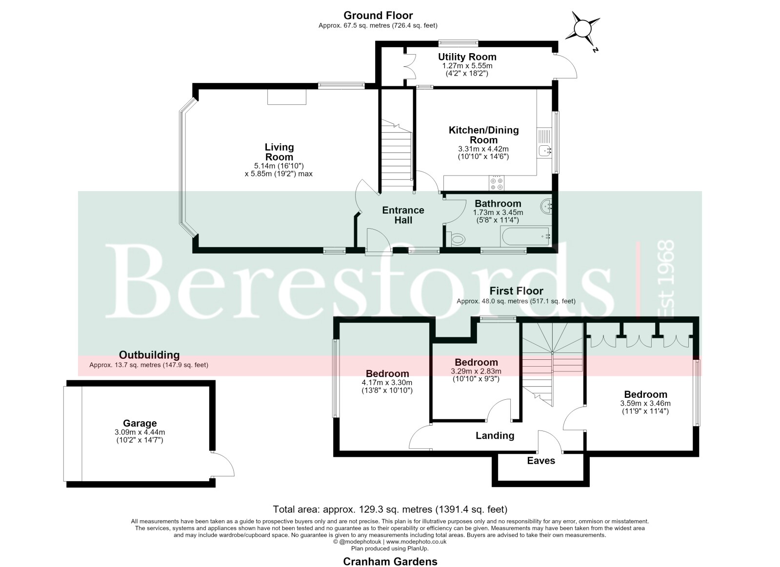 31, Cranham Gardens, Upminster floorplan