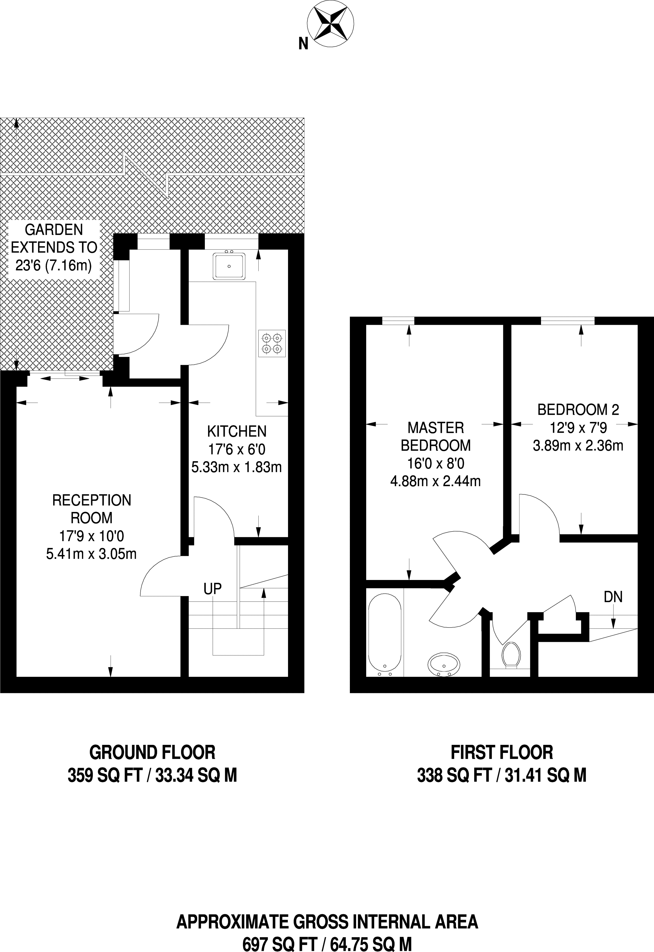 2 Bedrooms Maisonette to rent in Caldy Walk, Islington N1