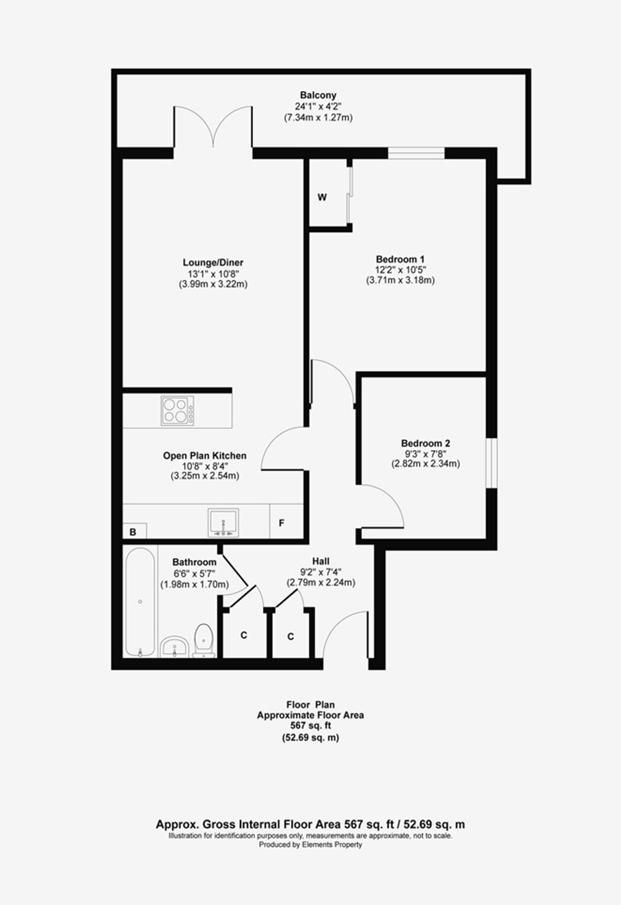 Flat 23, Regents Court, Southend-On-Sea floorplan