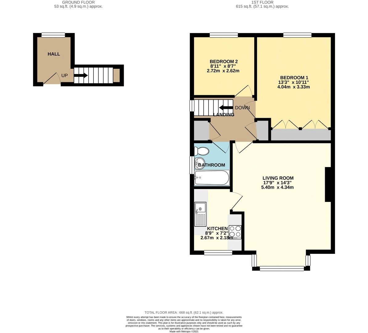3, Woodlands Close, Oxford floorplan
