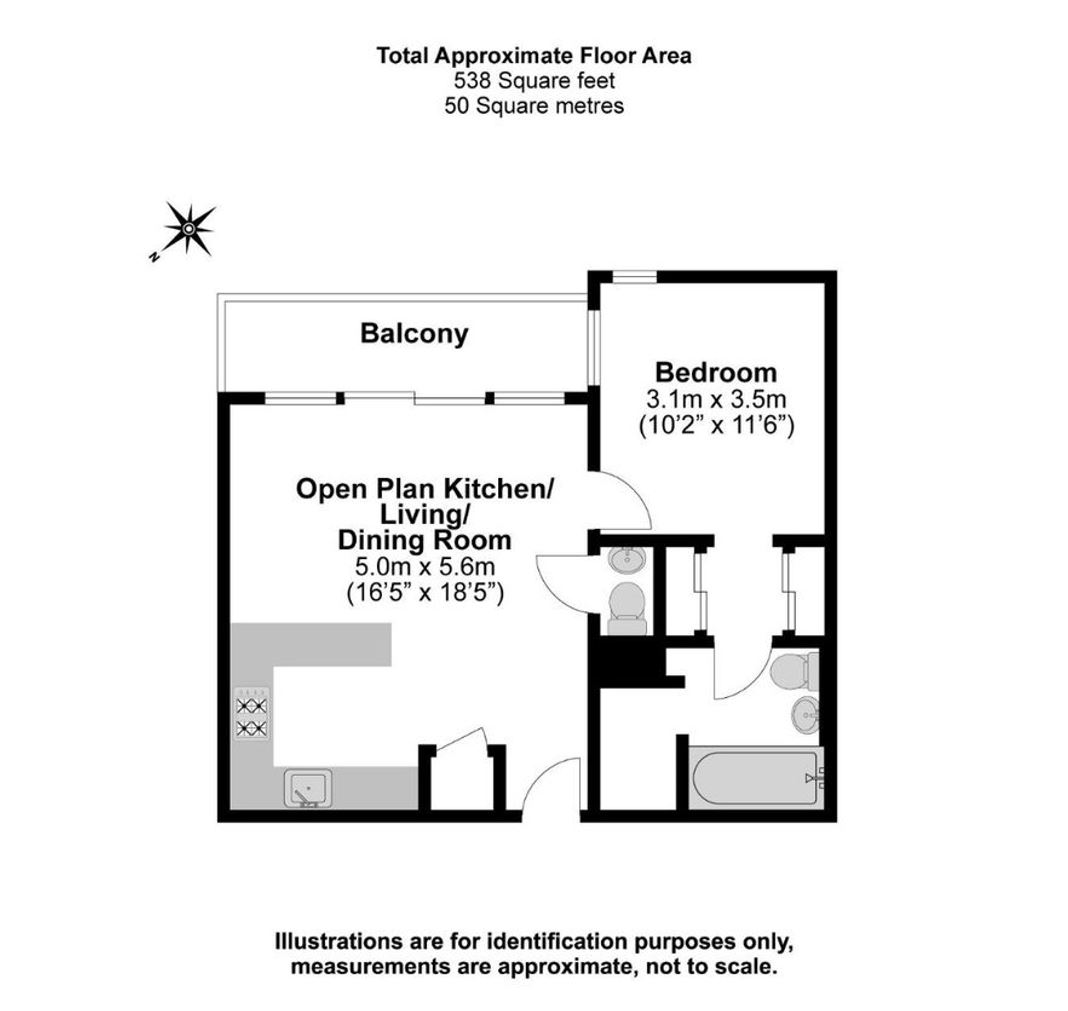 Flat 69 Brickfield Court, 5 Bath Road, Slough floorplan