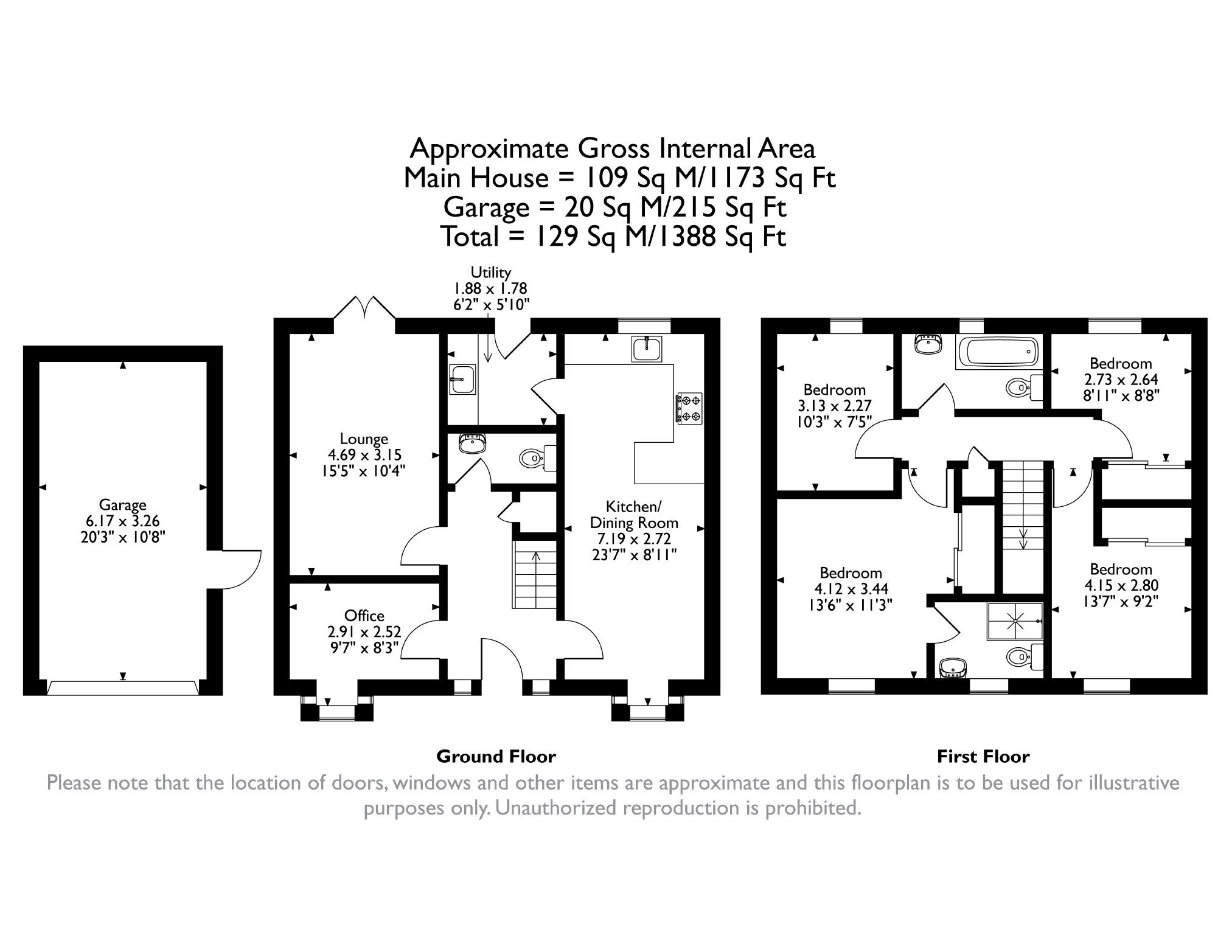 10, Brookfields, Lydney floorplan