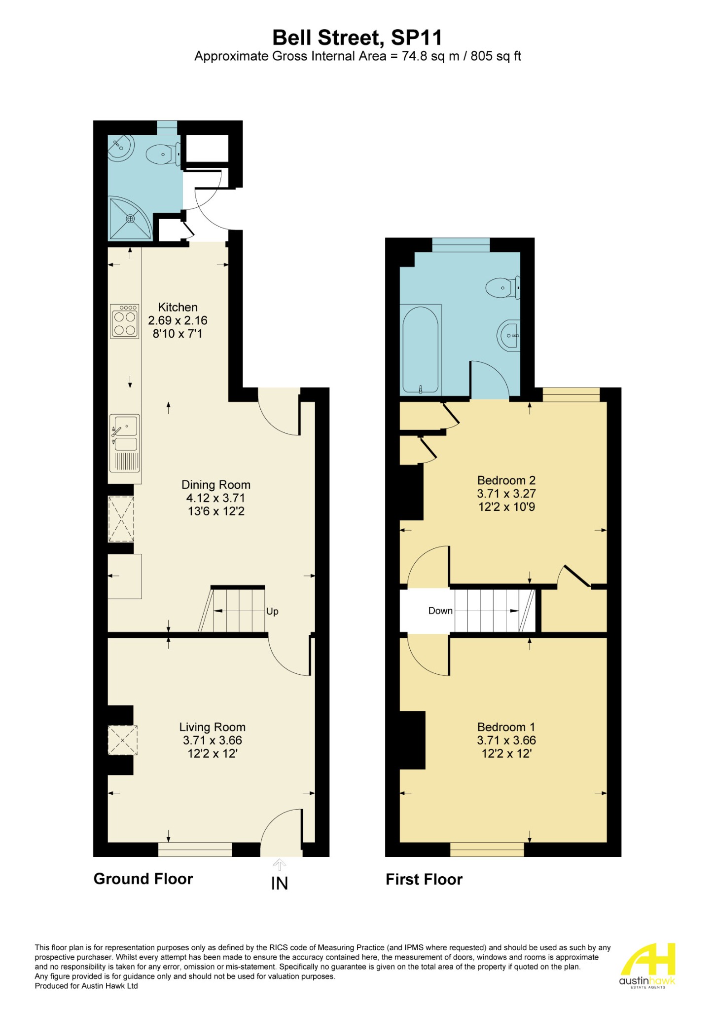 14 Bell Street, Ludgershall, Andover floorplan