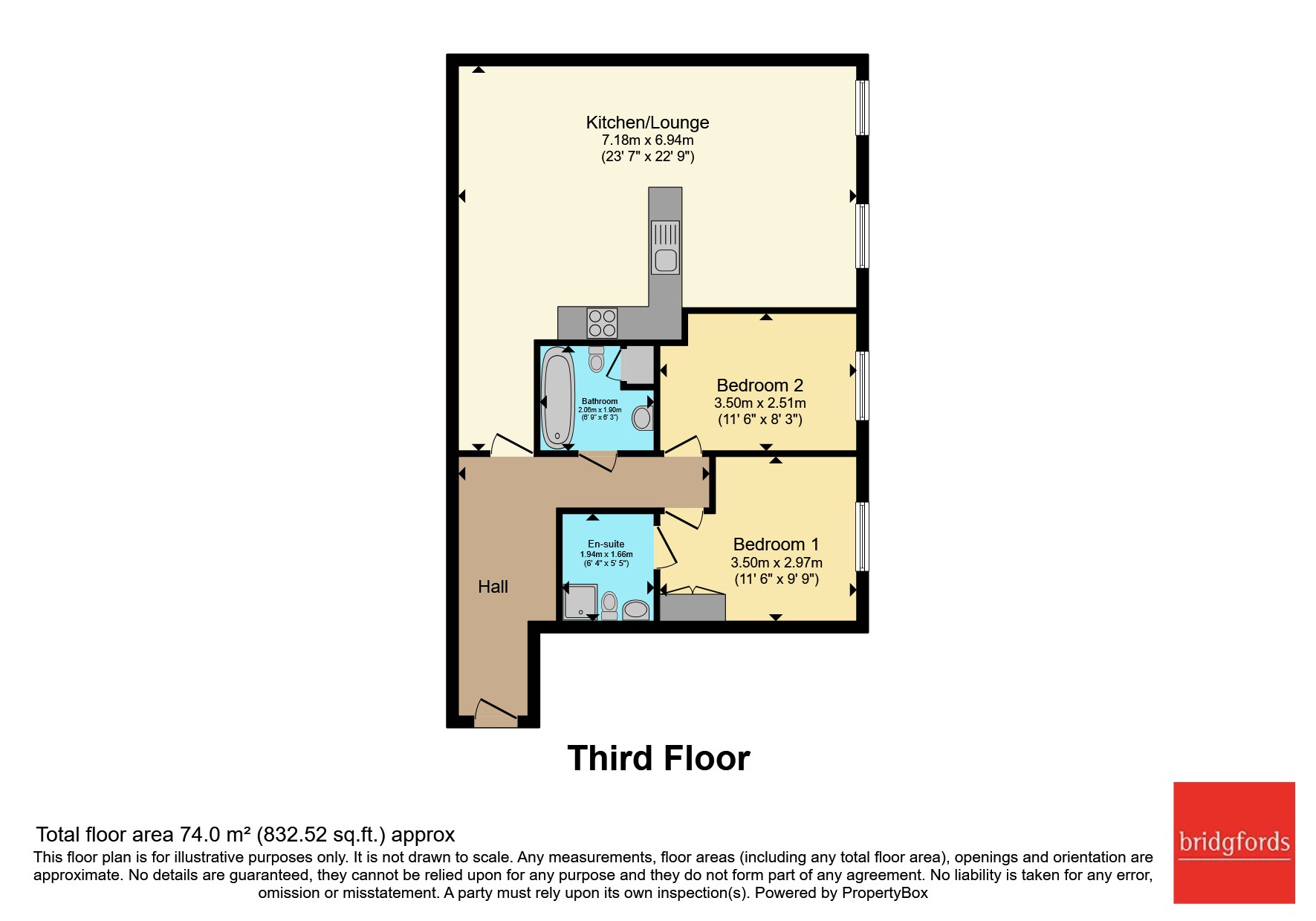 Flat 68, Fulford Place,, Hospital Fields Road, North Yorkshire floorplan