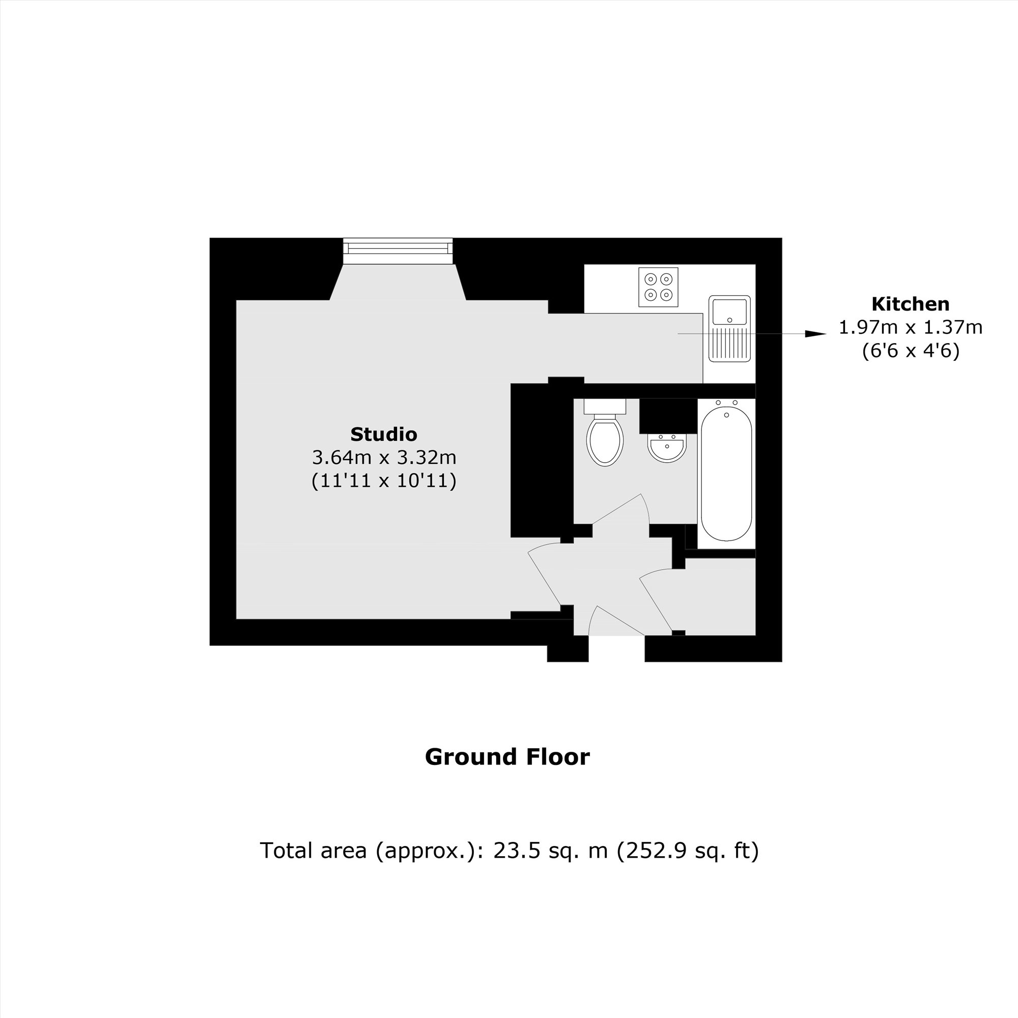 Flat 7, 69, Gloucester Terrace, London floorplan