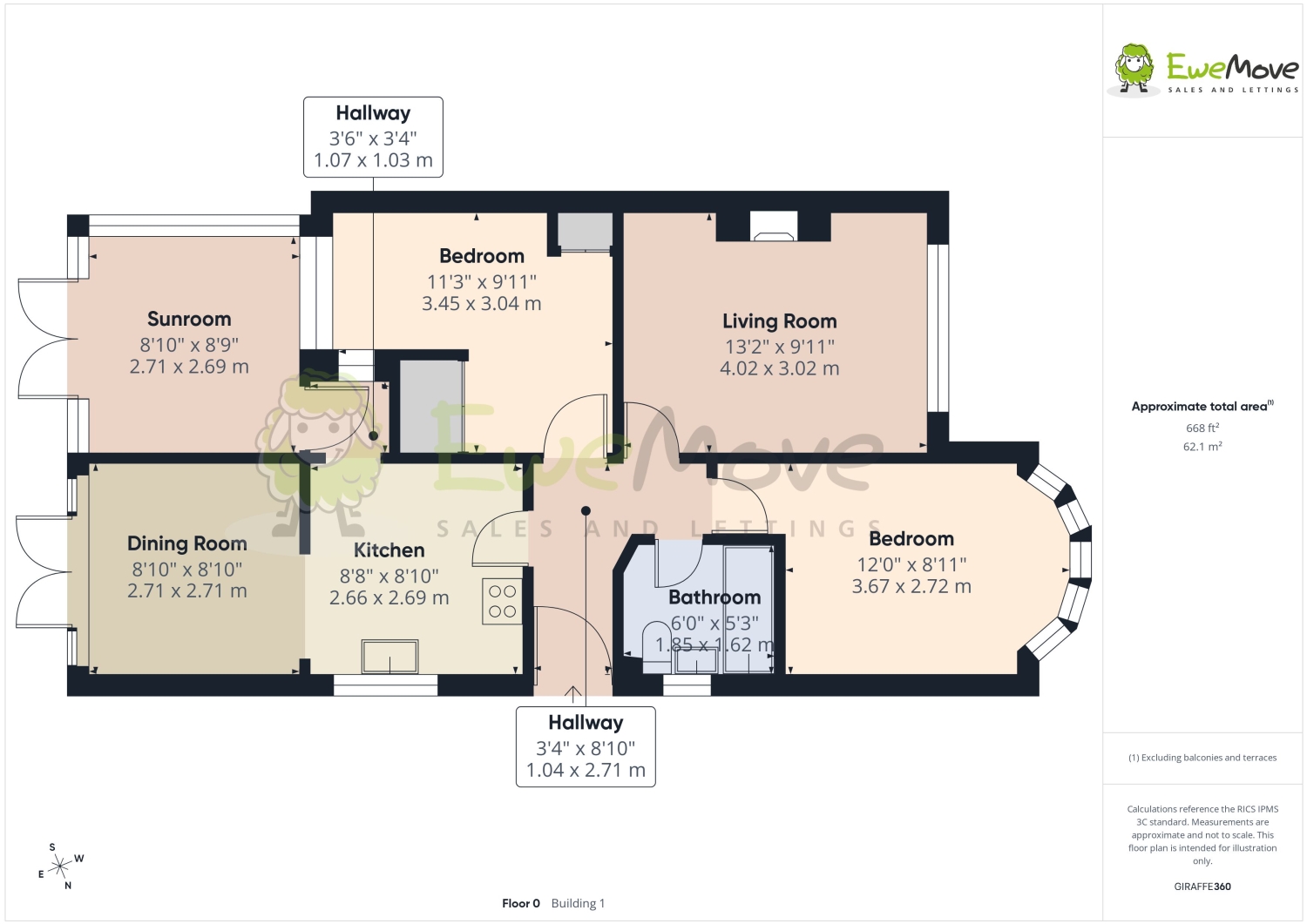 44, Greenhills Road, Northampton floorplan