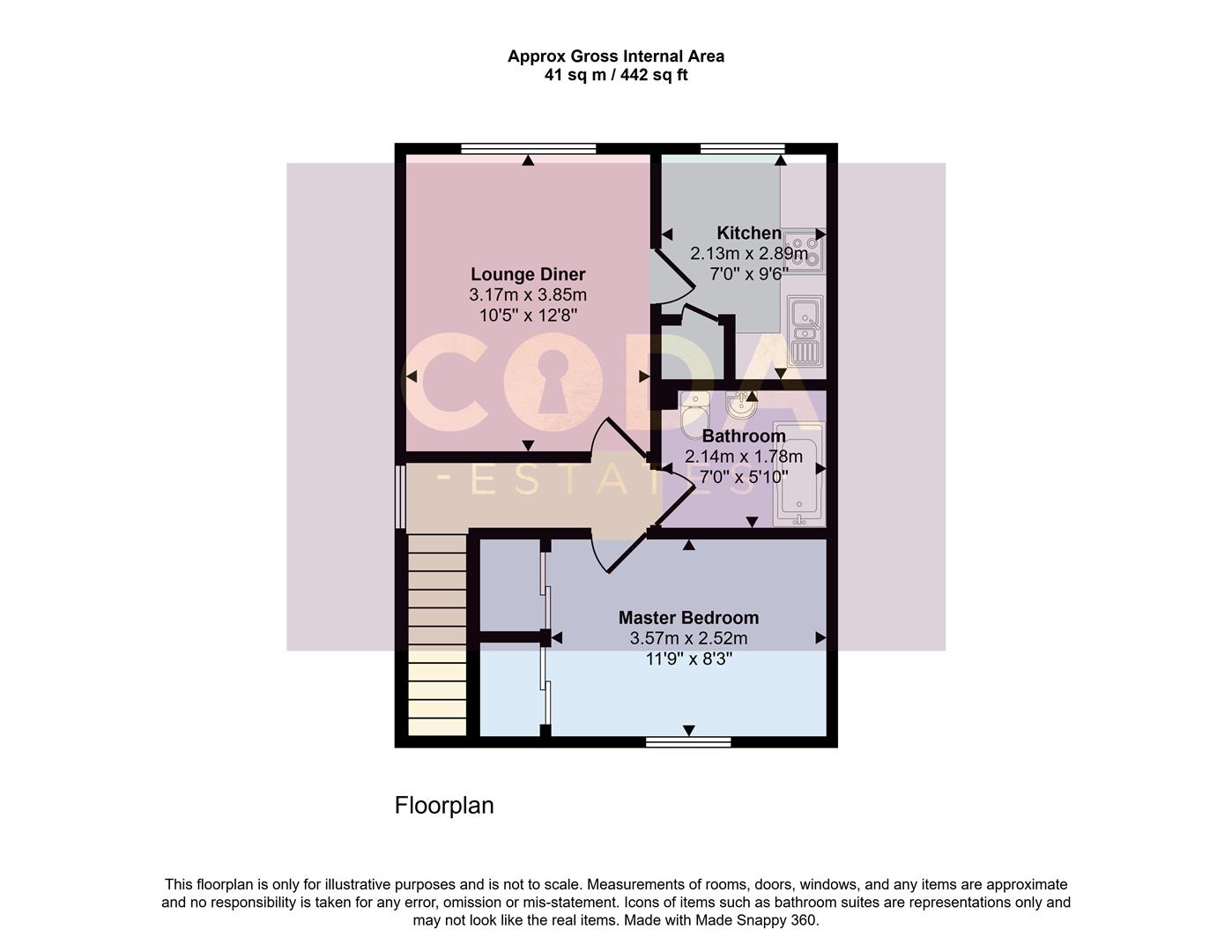 10, Blenheim Court, Glasgow floorplan