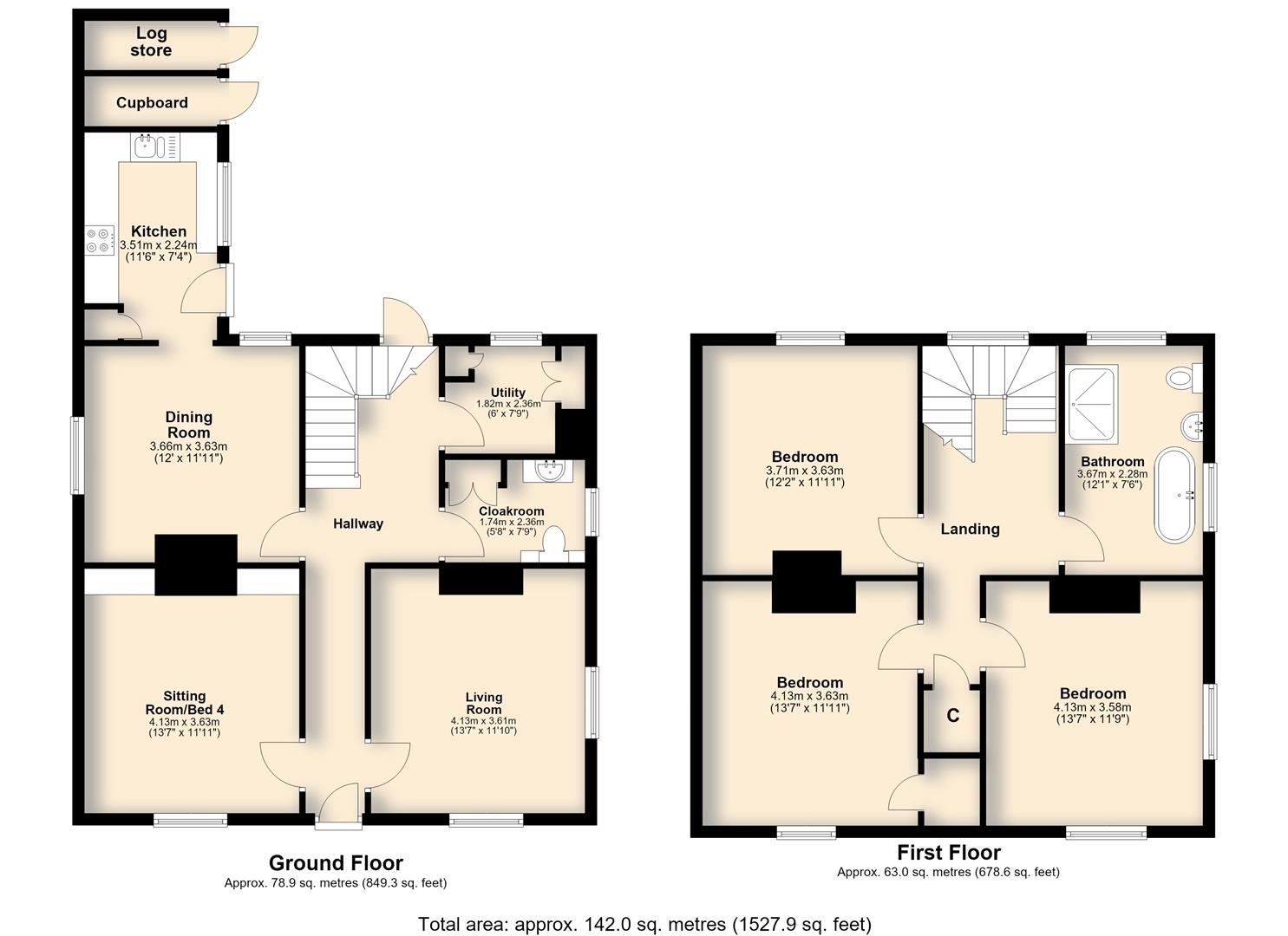 90 Shelfanger Road, Diss floorplan