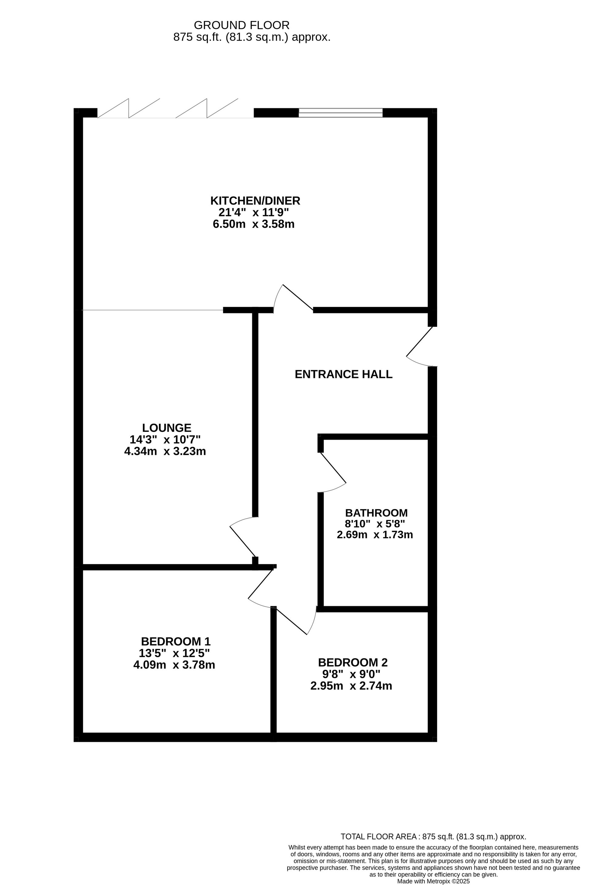 48 Heathfield Road, Crewe floorplan