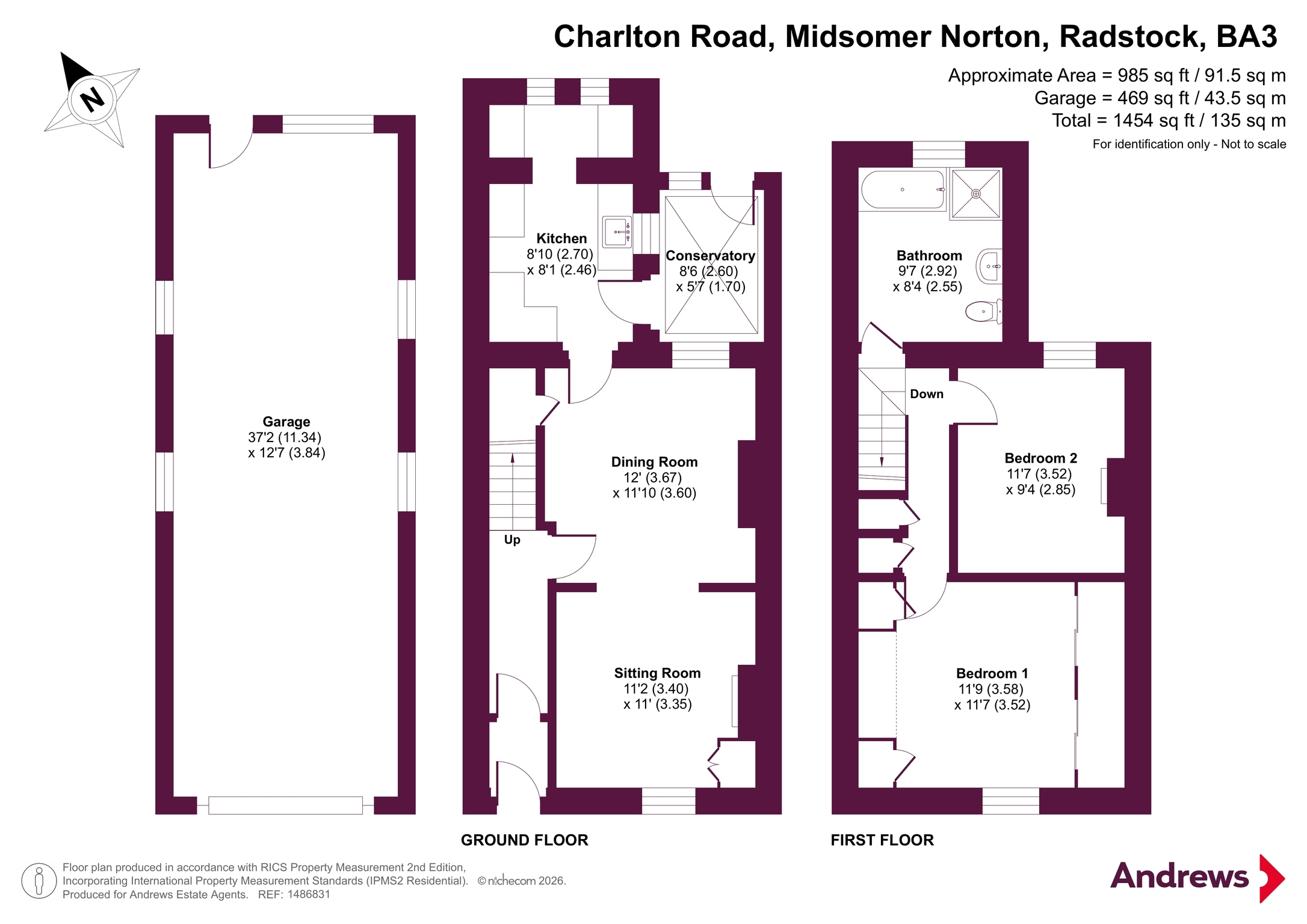 87, Charlton Road, Radstock floorplan