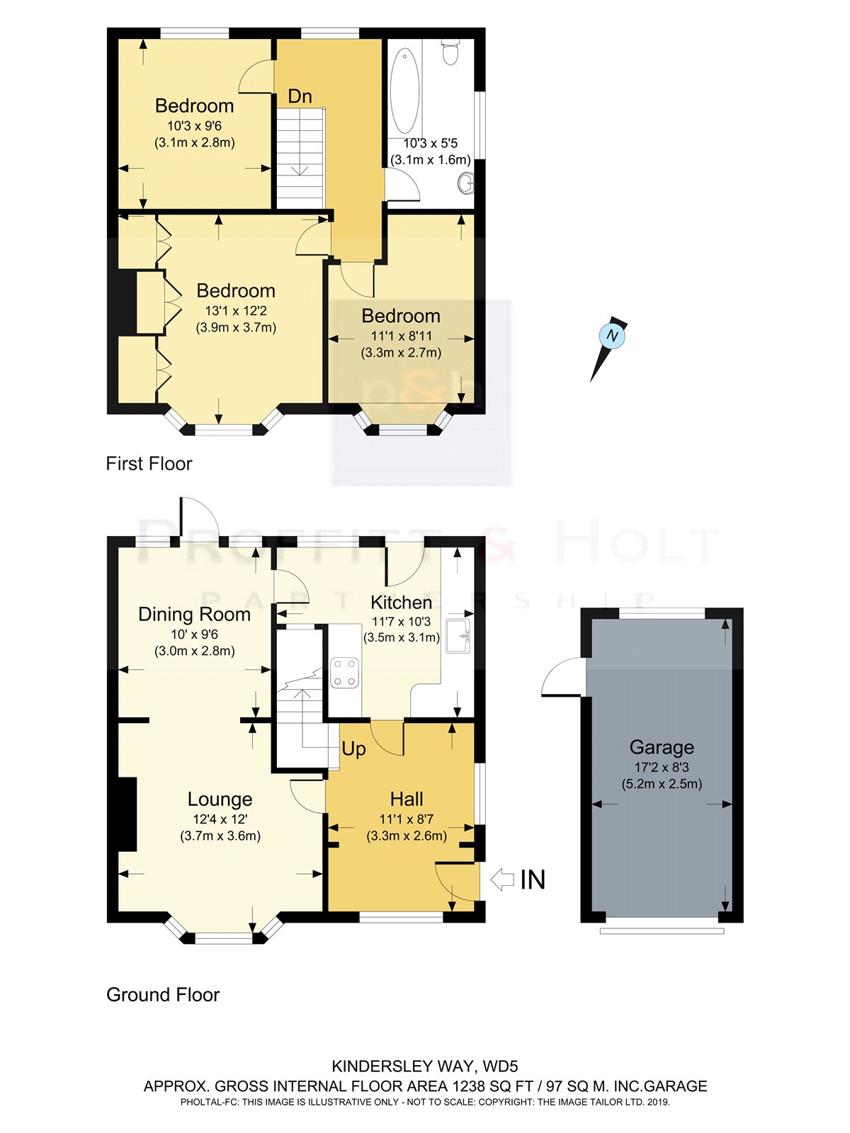 3 Bedrooms Semi-detached house for sale in Kindersley Way, Abbots Langley WD5