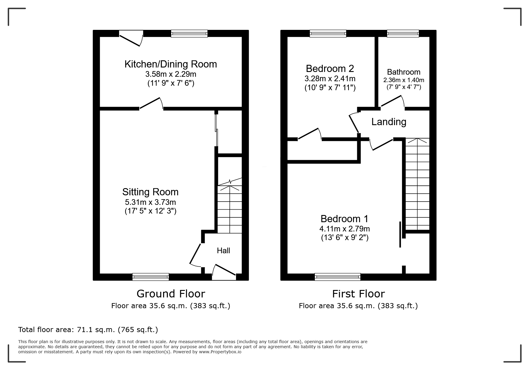 71, Bishops Avenue, Worcestershire floorplan