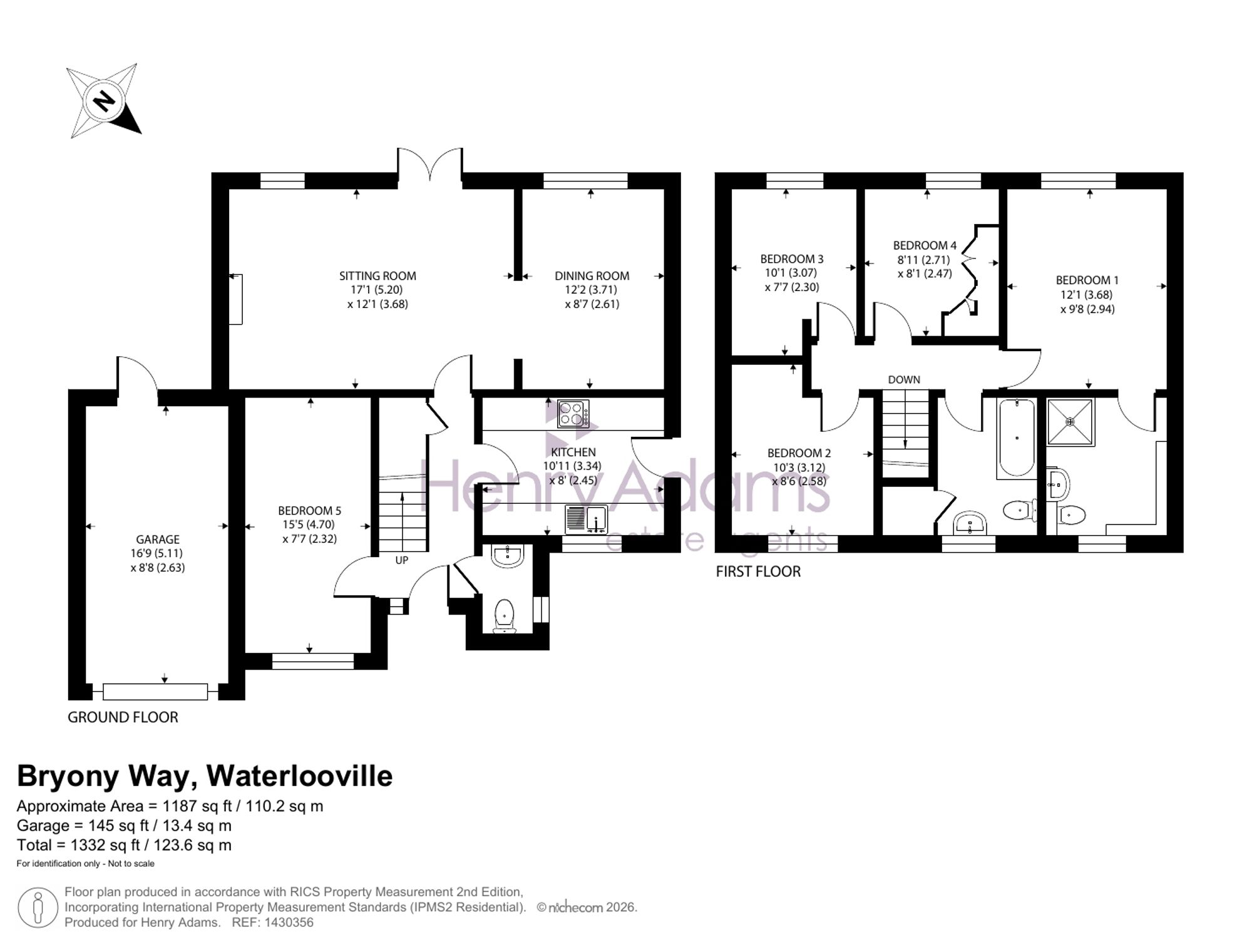12 Bryony Way, Waterlooville floorplan