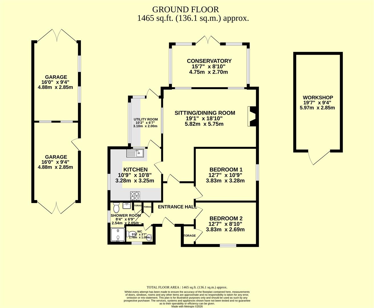Harmony, Pottery Road, Ilminster floorplan