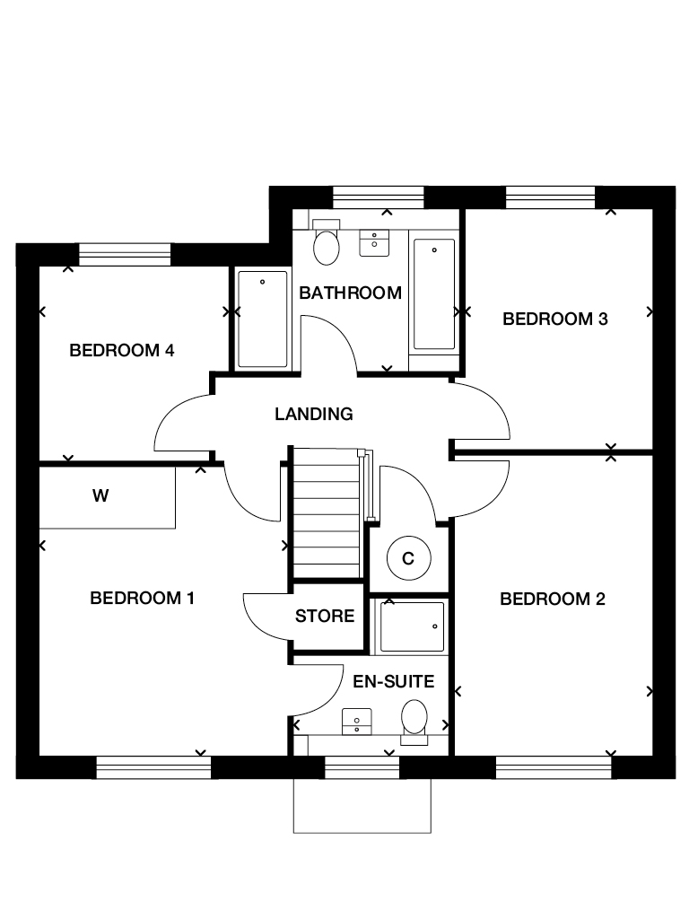 PLOT032, Hunstanton floorplan