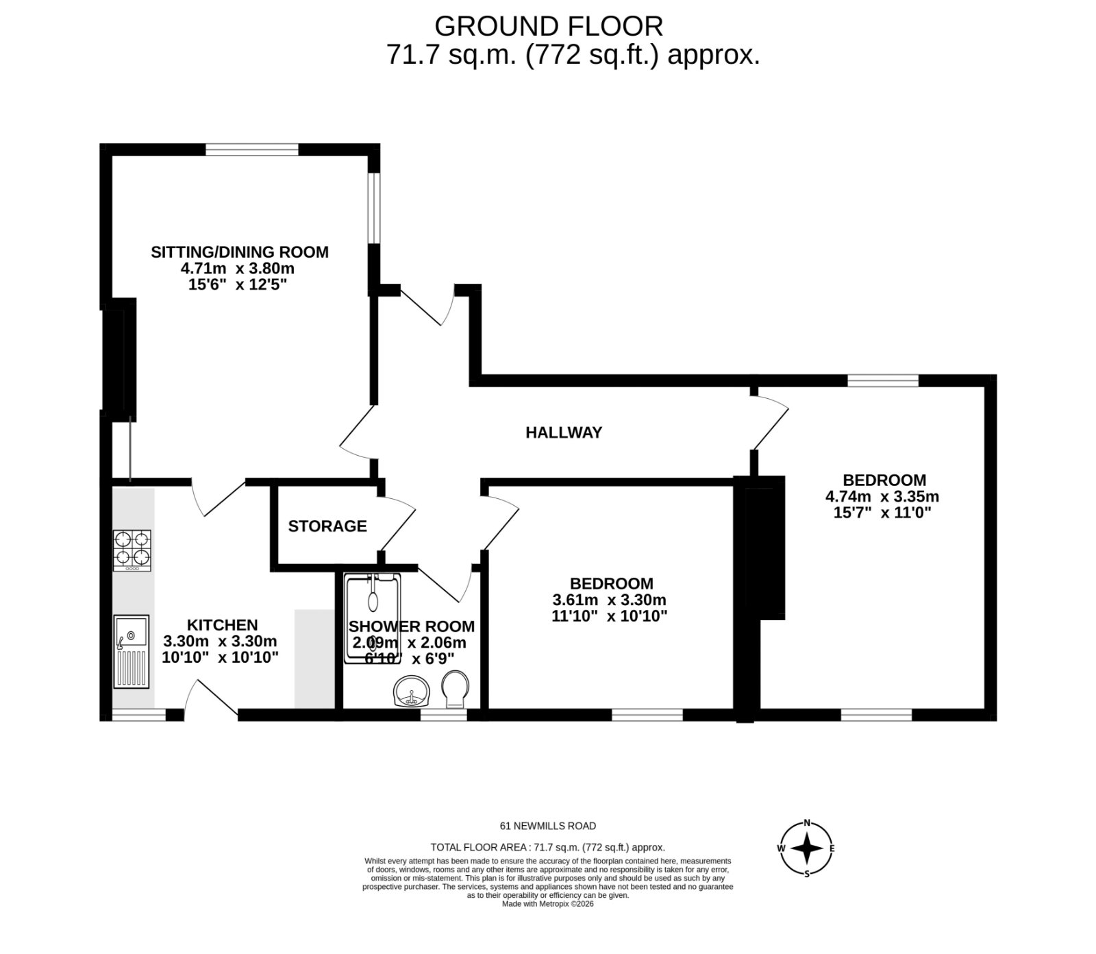 61 Newmills Road, Midlothian floorplan