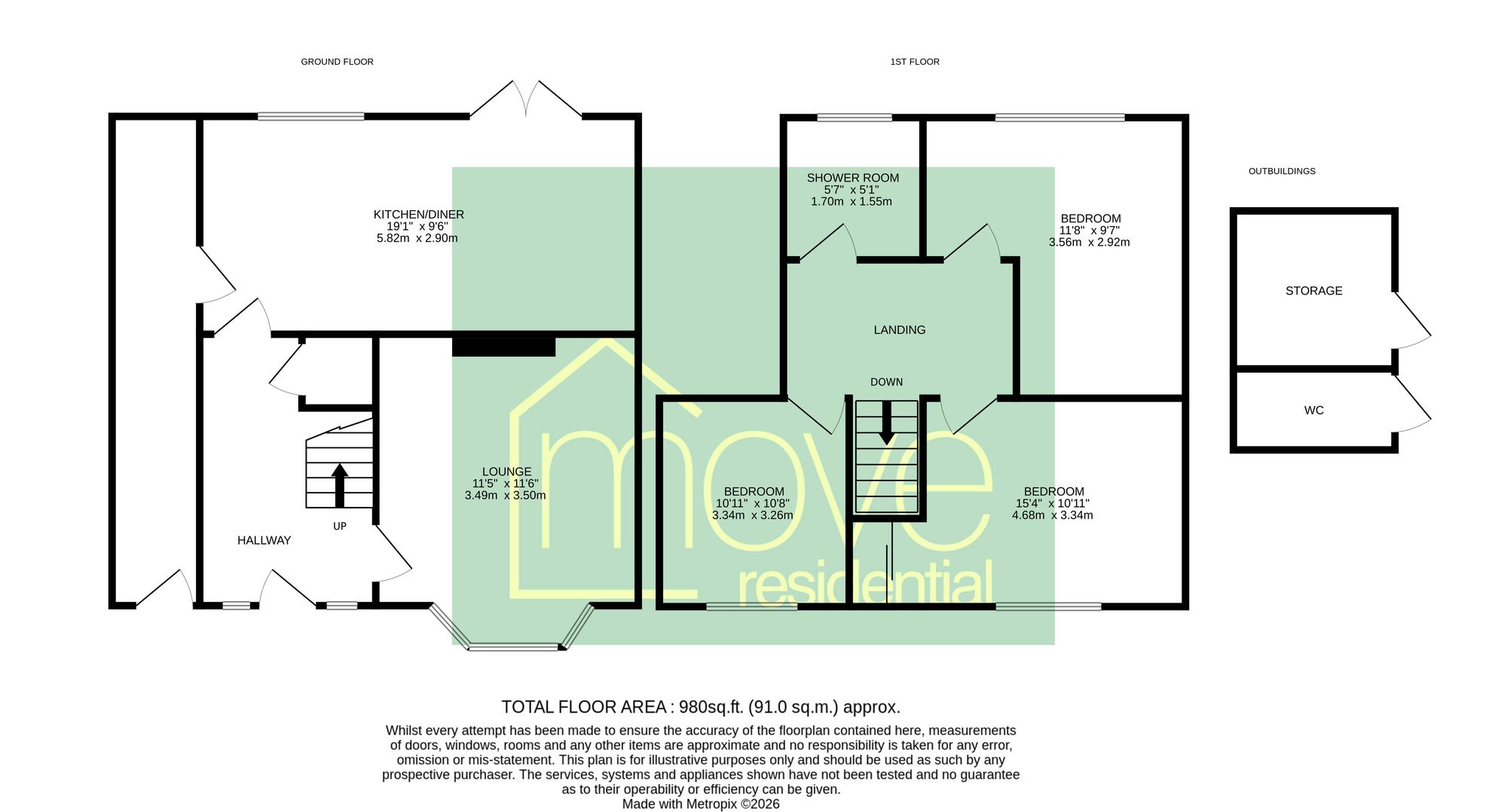 48 Lowfields Avenue, Wirral floorplan