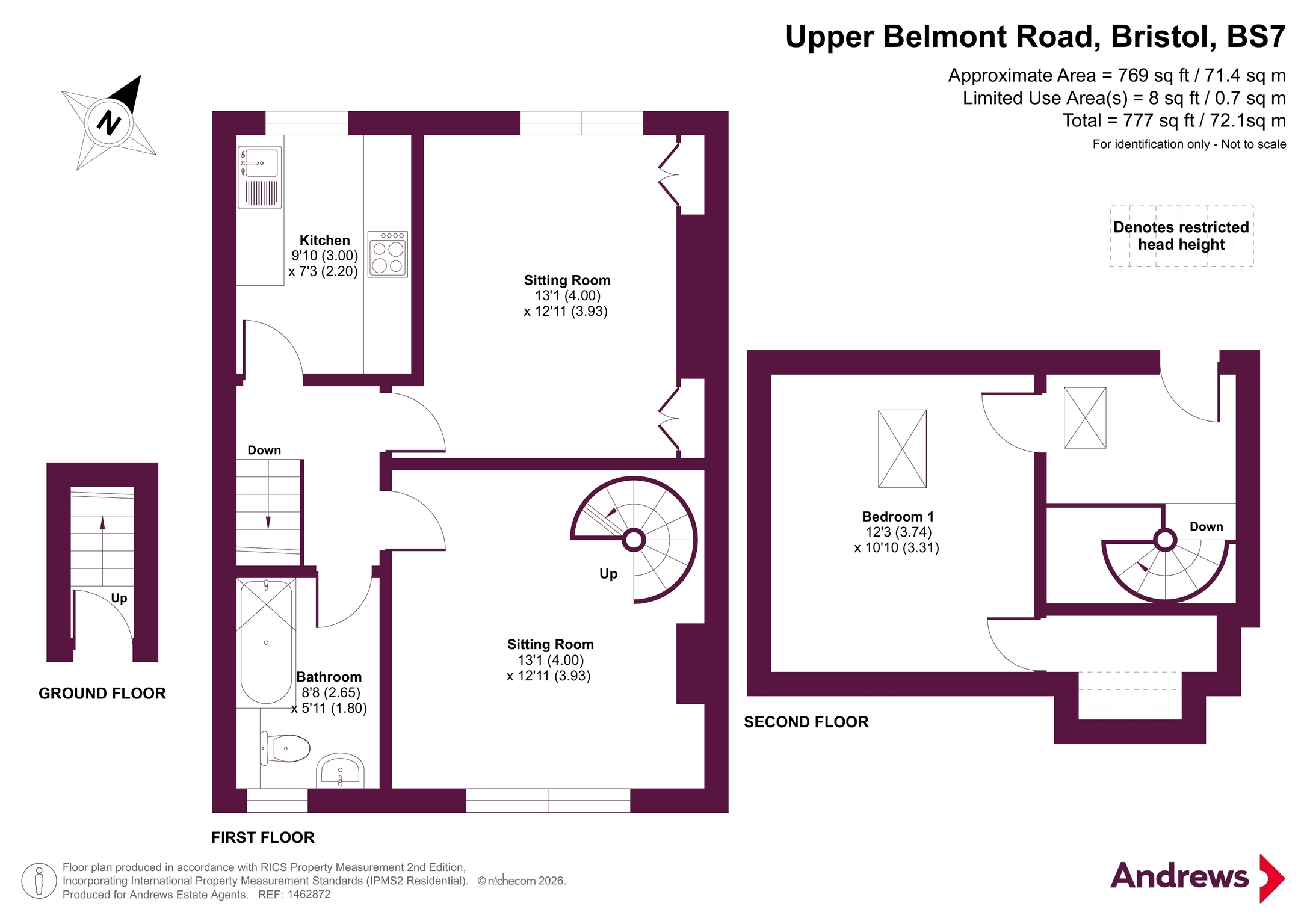 15c, Upper Belmont Road, Bristol floorplan