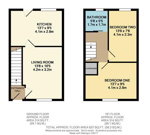 2 Bedrooms End terrace house to rent in Delamere Crescent, Harrogate HG2