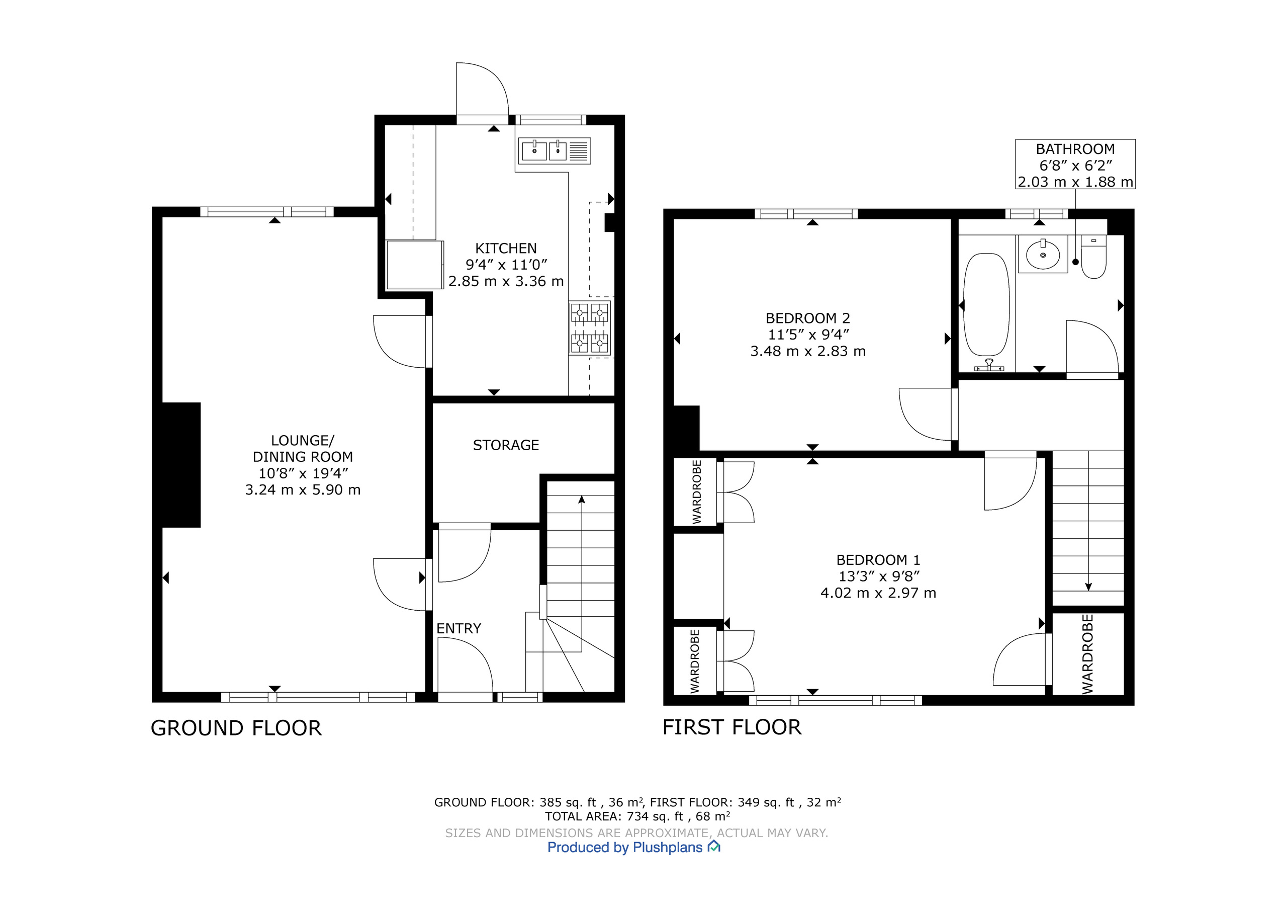 39 Fern Drive, Glasgow floorplan