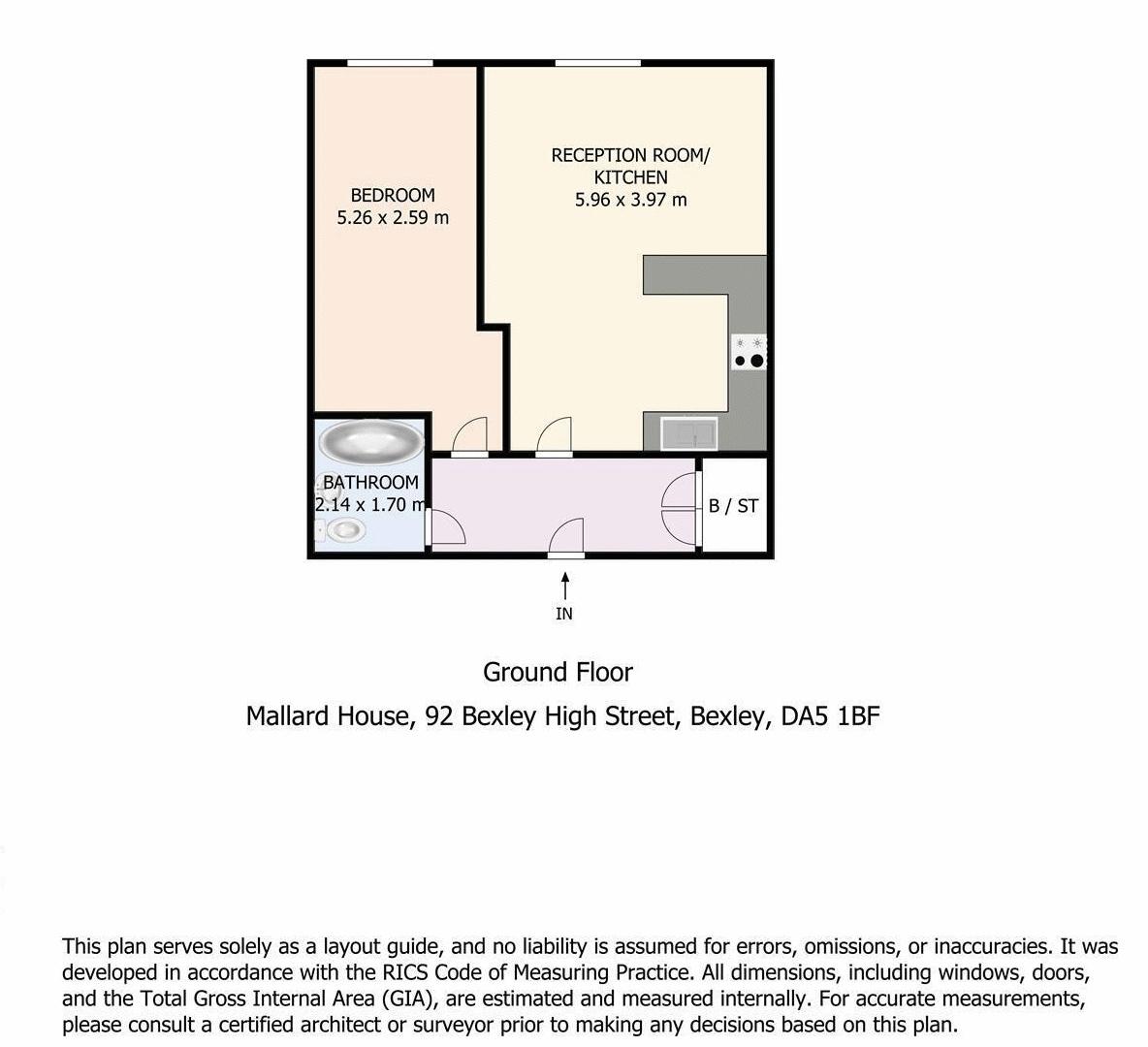 Flat 3 Mallard House, 92 Bexley High Street, Bexley floorplan