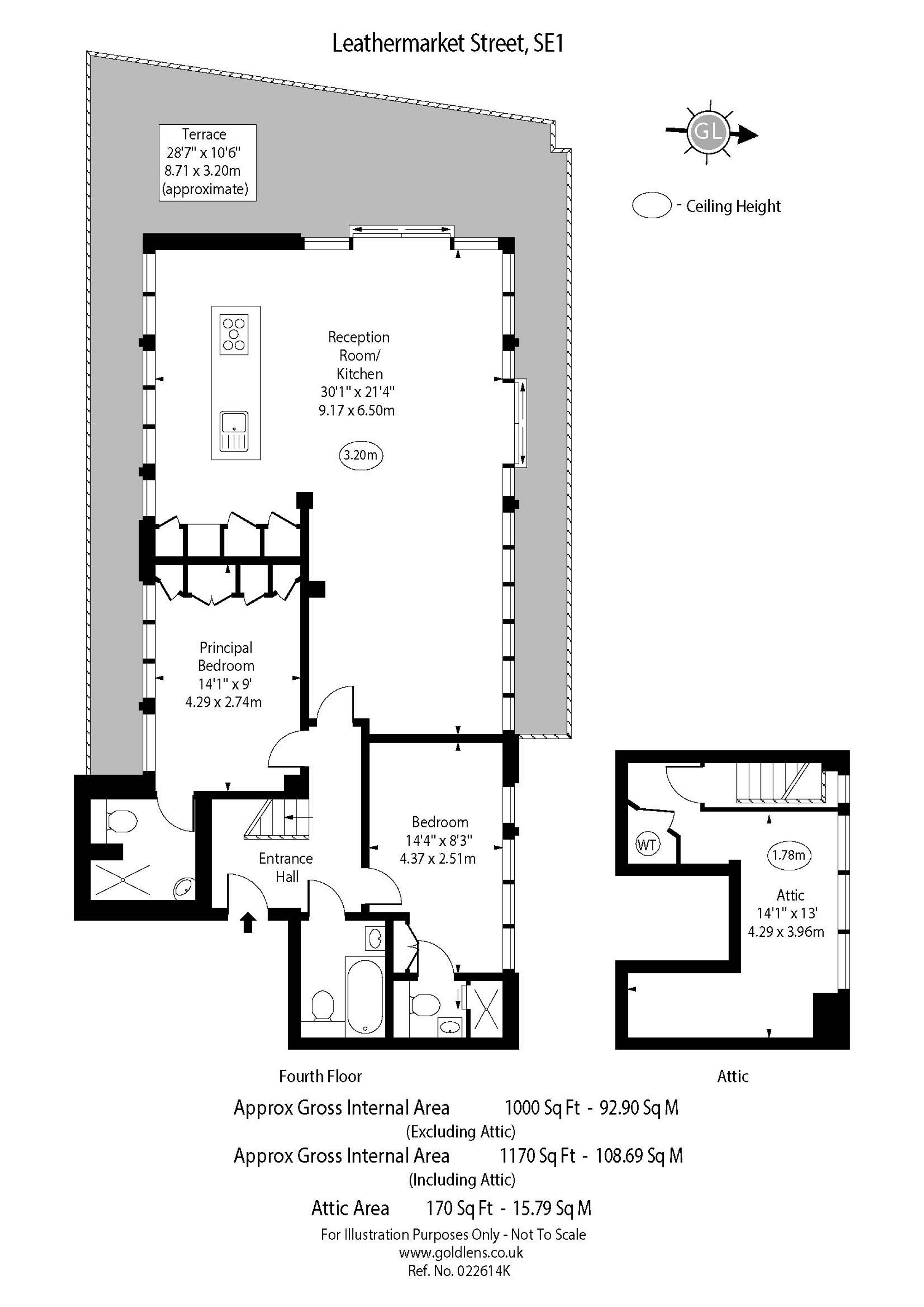 Flat 14, Artbrand House, London floorplan