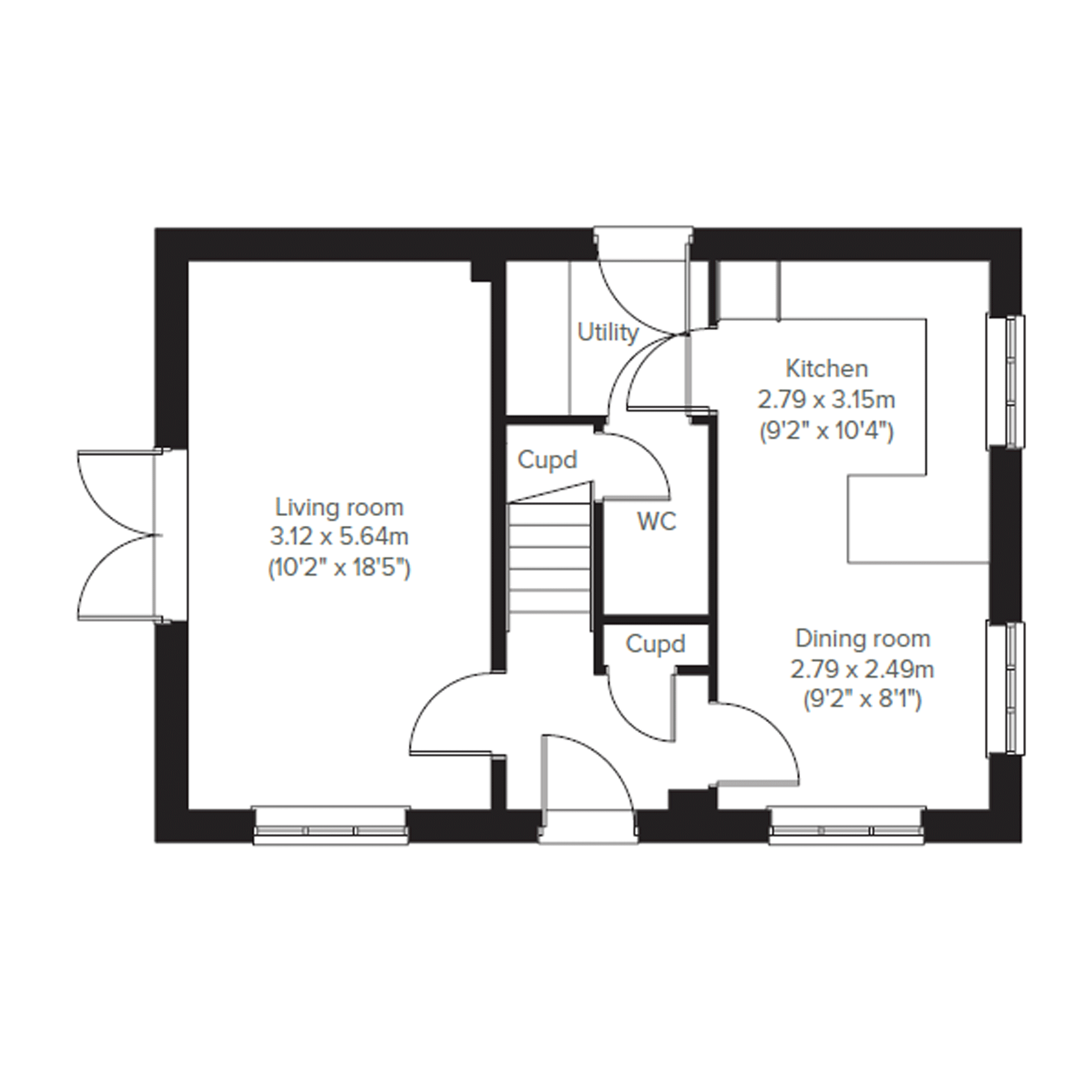 13, Cholstrey Road, Leominster, Herefordshire floorplan