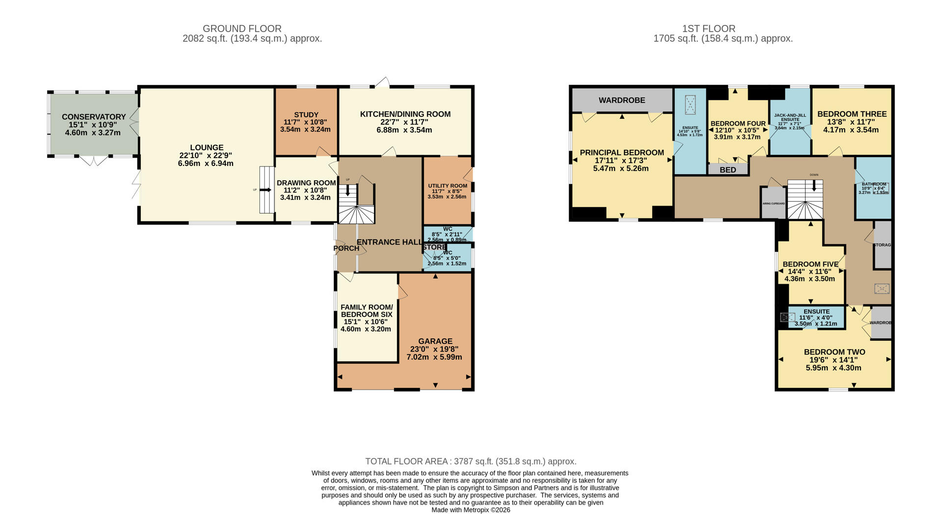 April Lodge, Loop Road, Huntingdon floorplan