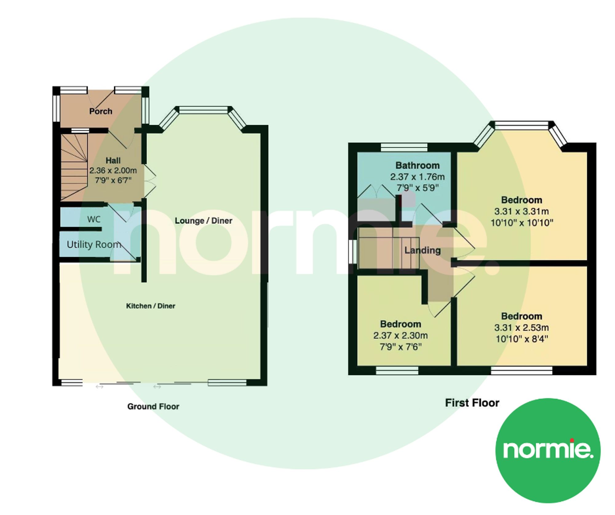 27 Buckingham Avenue, Manchester floorplan