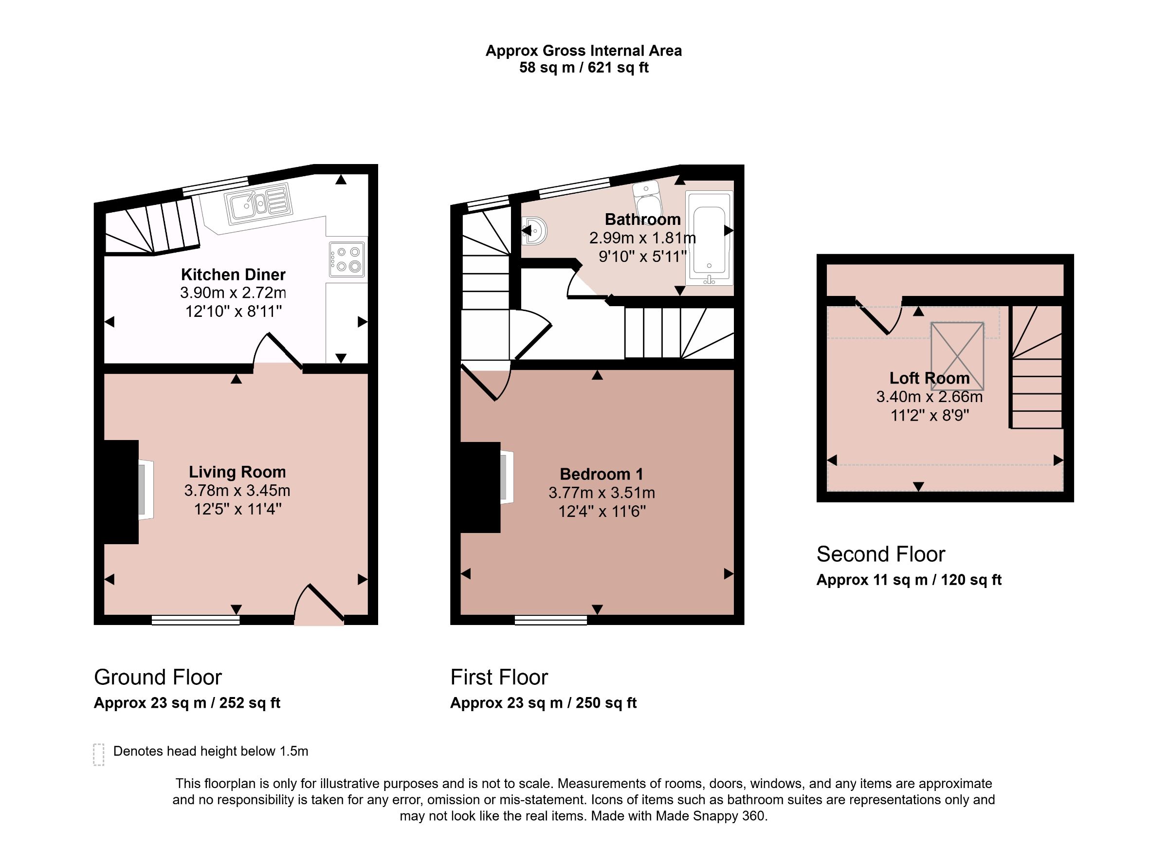3 New Church Street, Harrogate floorplan