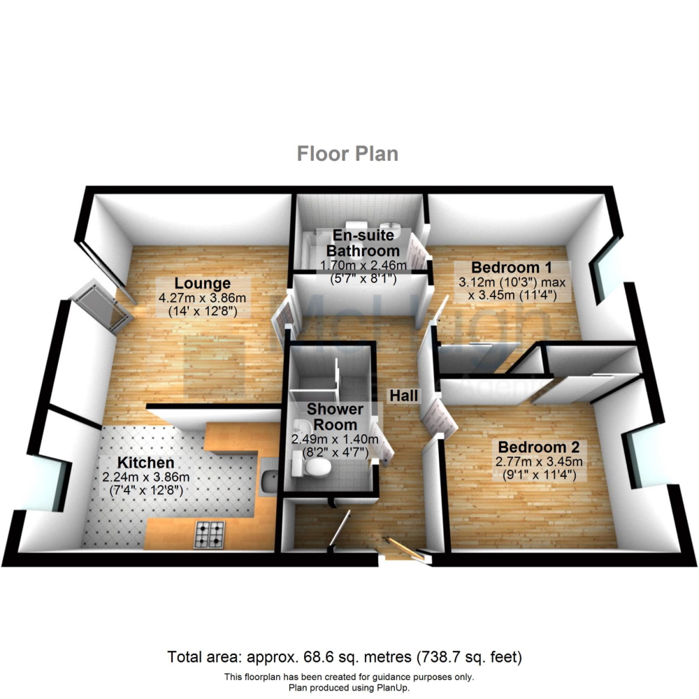 2 Bedrooms Flat for sale in 1/1, 1 Littlemill Court, Bowling G60