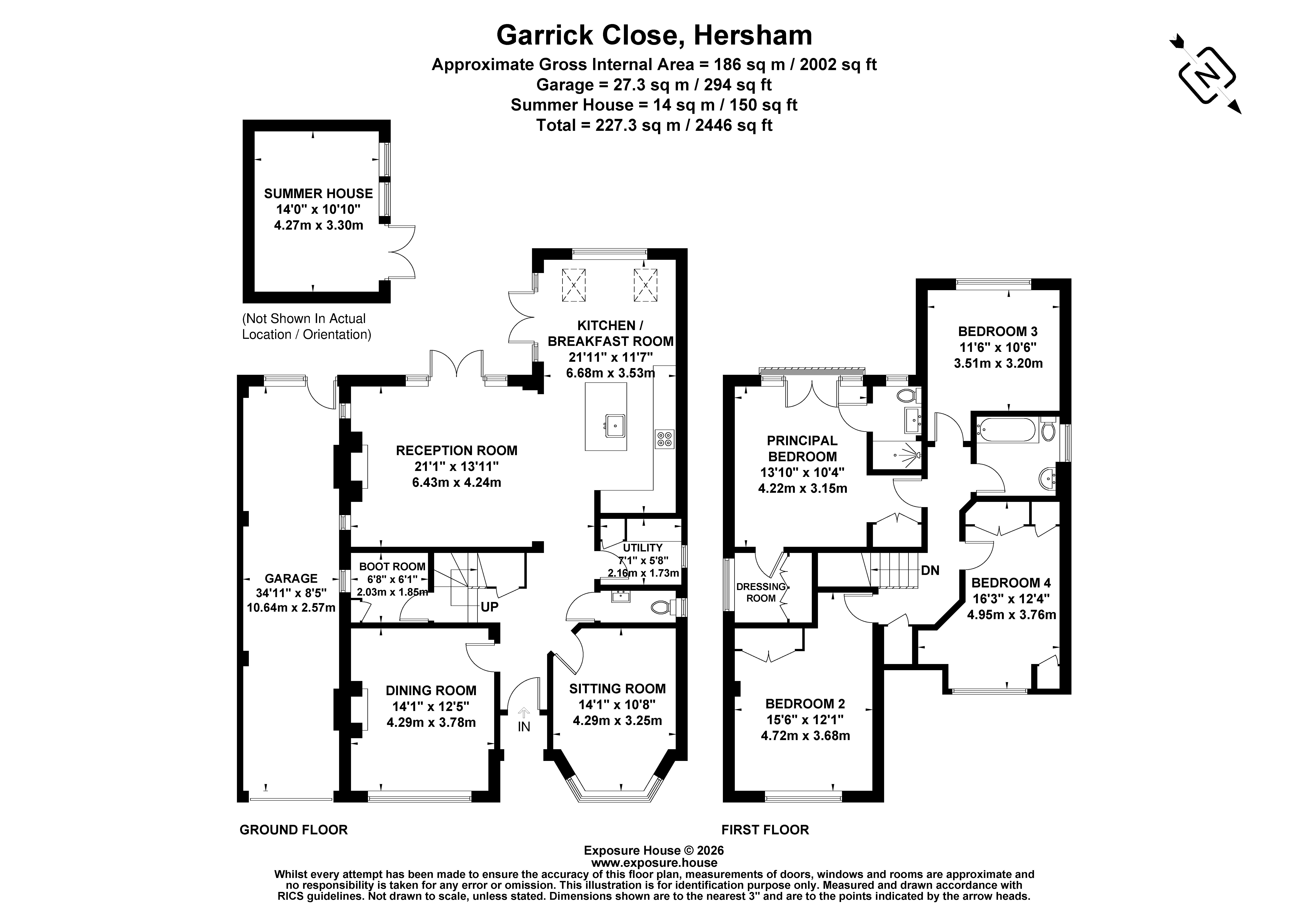 56, Garrick Close, Walton-on-Thames floorplan